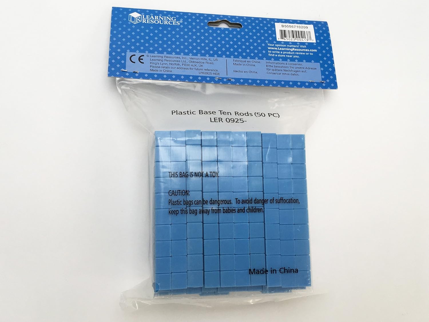 Learning Resources Grooved Plastic Base Ten Rods - Educational Math Manipulatives for Ages 6-10 4