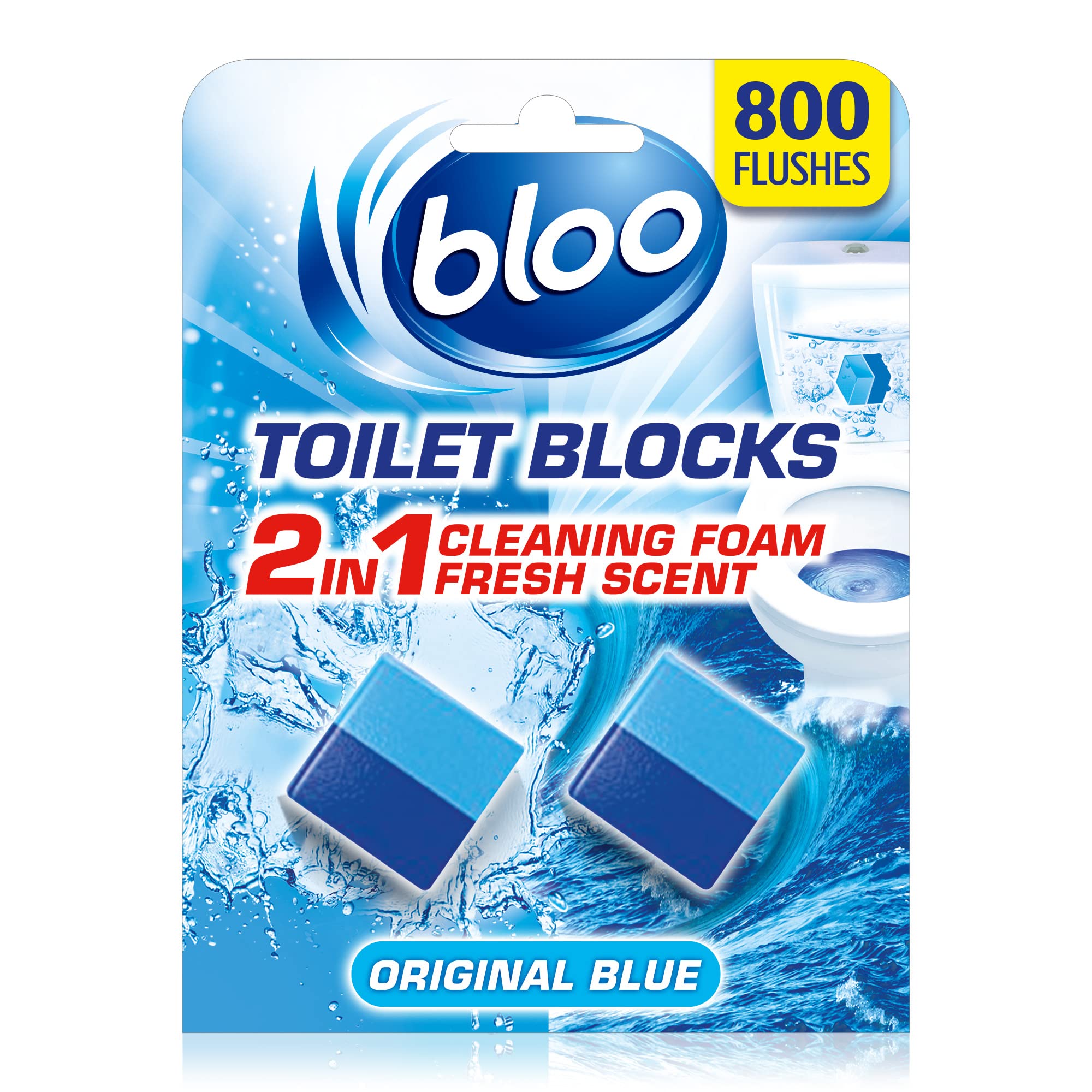 Bloo - 2in1 In-Cistern Toilet Block Original 50g for Limescale Prevention and Freshening