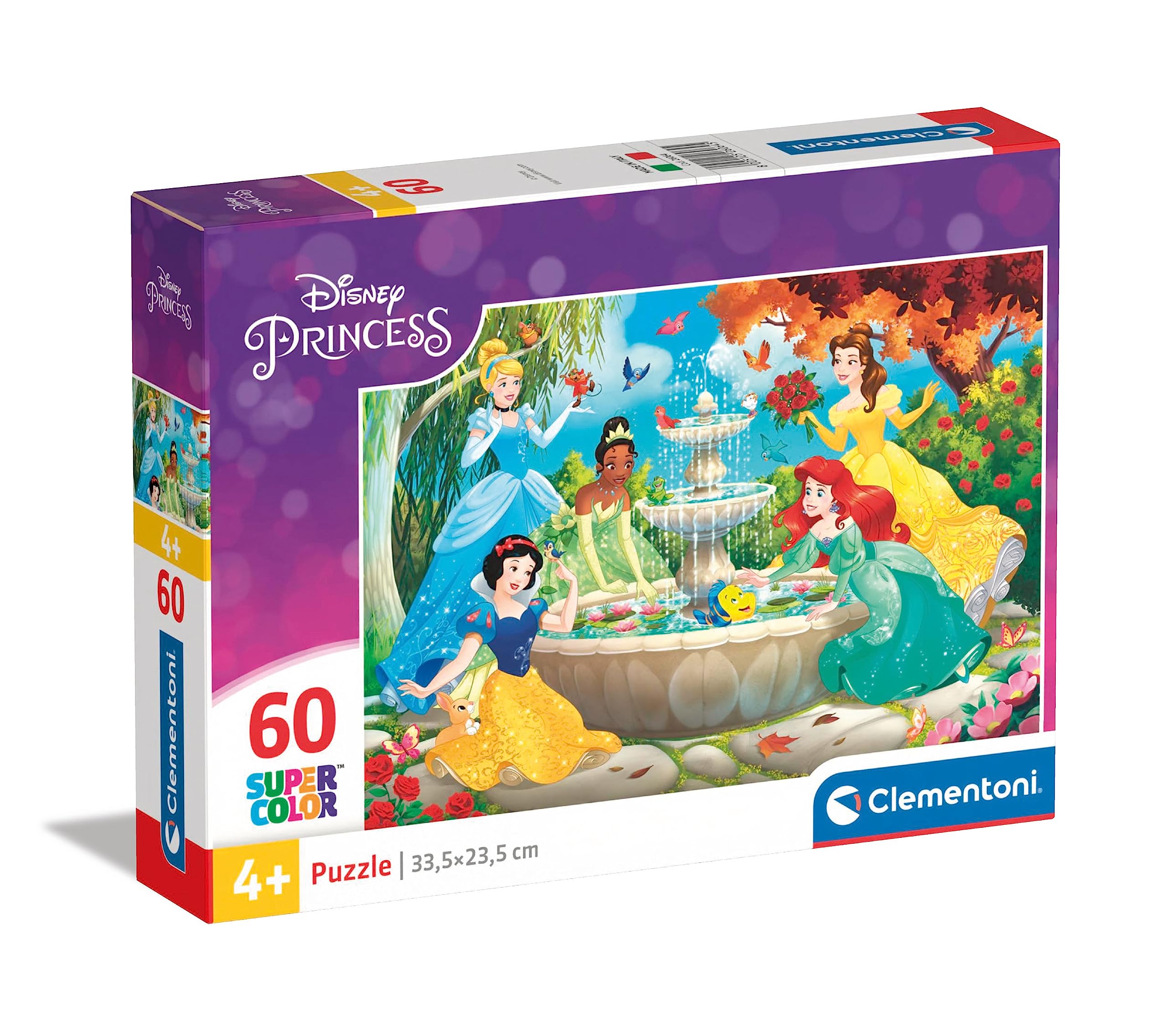 Clementoni Princess Supercolor Puzzle - 60 Pieces | Ages 5+ | Multicoloured