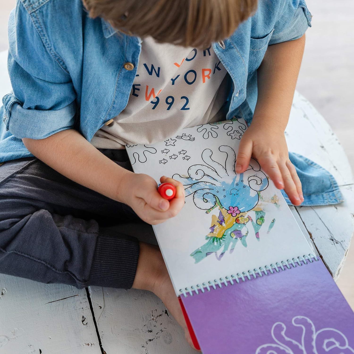 Galt Water Magic - Animals Reusable Water Reveal Colouring Book for Kids 3+ 6