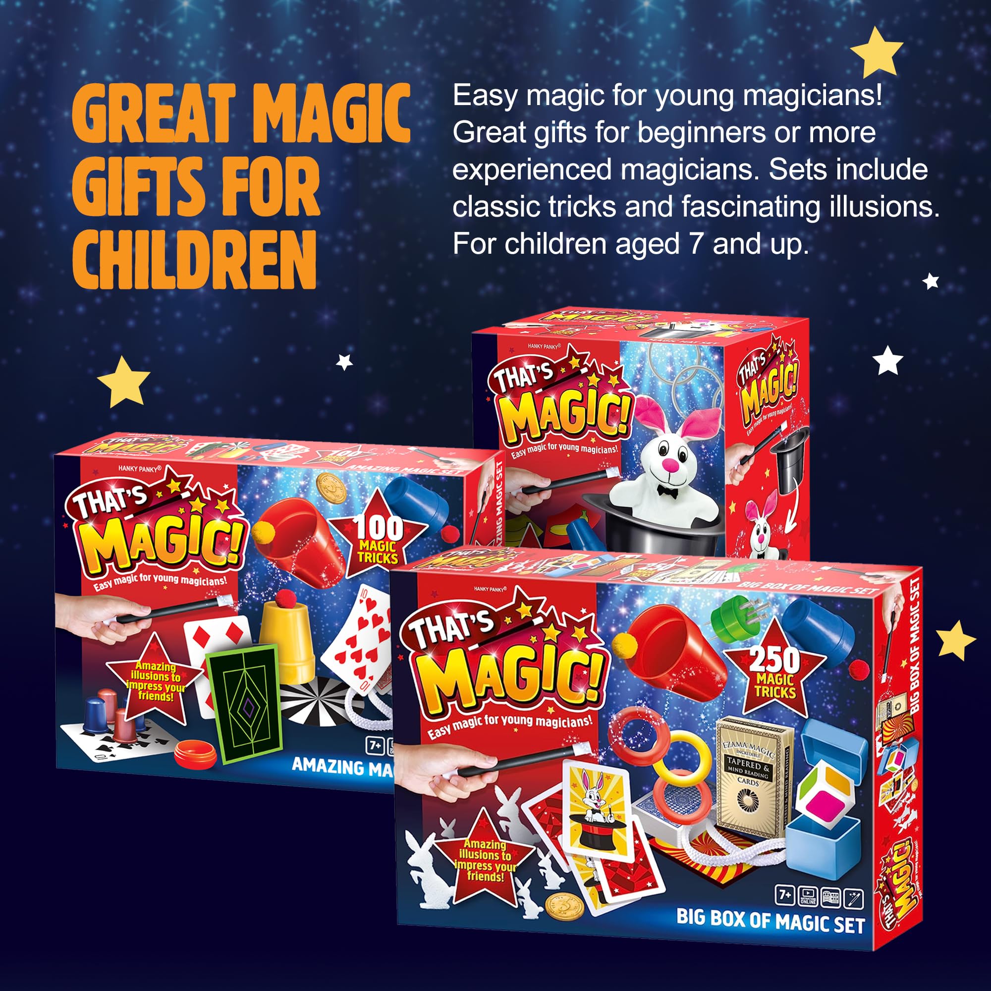 That's Magic Amazing Magic Set - 100 Easy Magic Tricks for Kids with Wand, Cards & Props 6