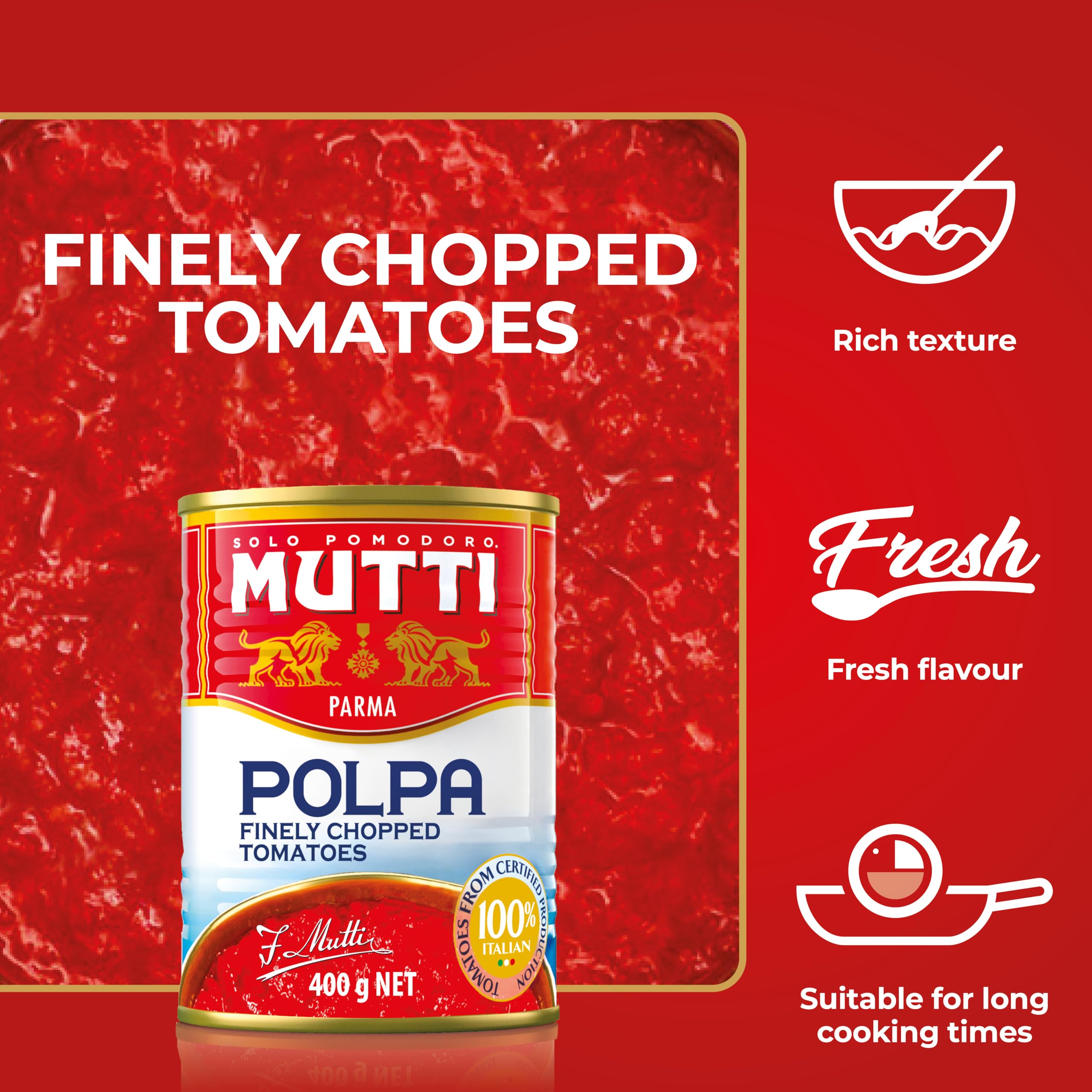 Mutti Finely Chopped Tomatoes 3 x 400g 4