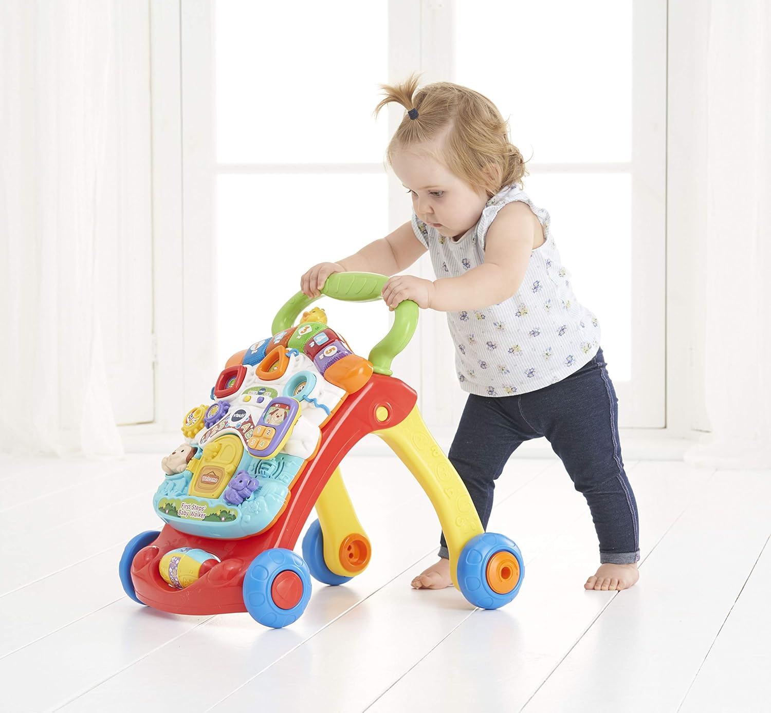 VTech First Steps Baby Walker - 2-in-1 Activity Centre with Lights, Sounds & Shape Sorter for 9 Months+ 13