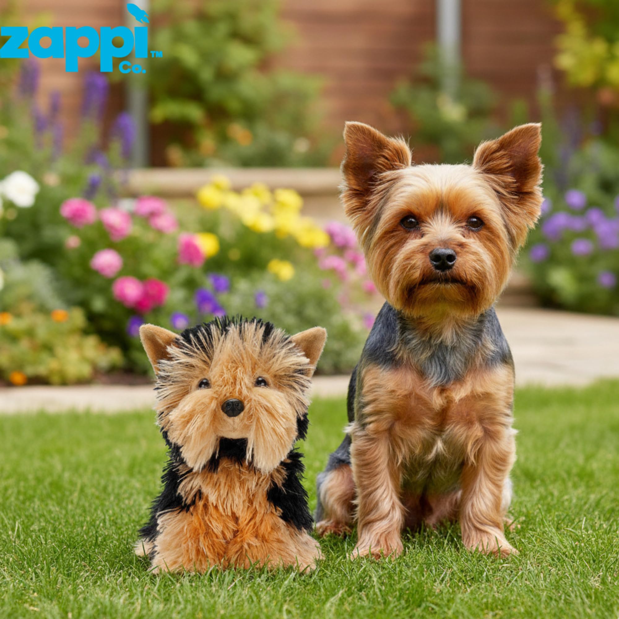 Zappi Co Rob the Yorkshire Terrier Plush Toy Dog - 22cm Stuffed Animal | Recycled Material 3
