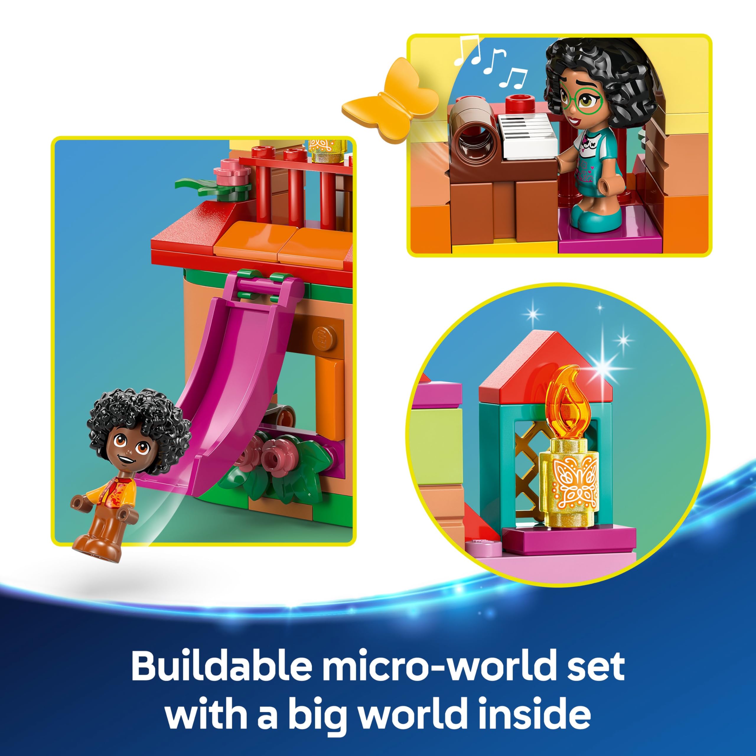 LEGO ǀ Disney Encanto Mini House Building Toy - 186-Piece Playset with Mirabel, Antonio & Capybara Figures 11