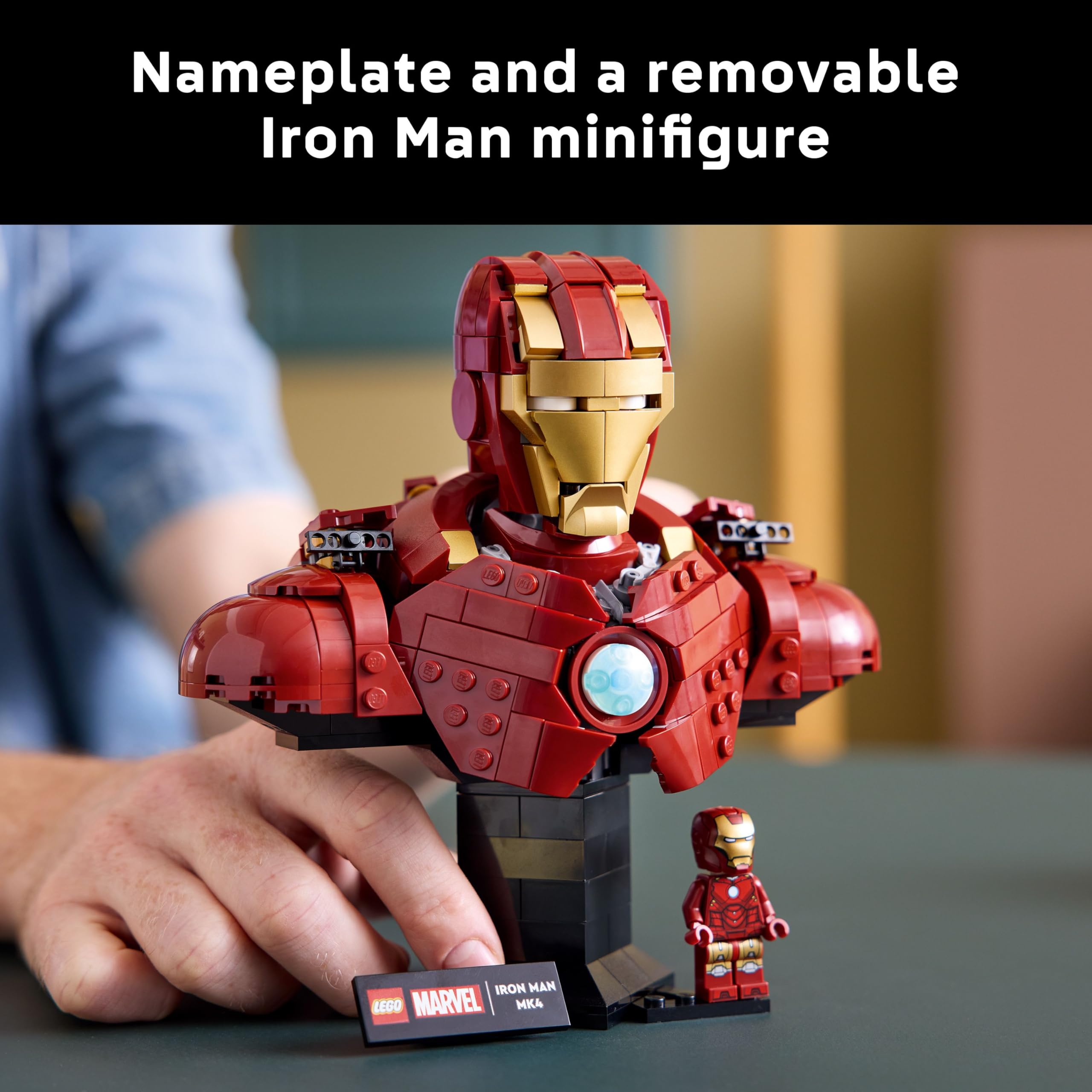 LEGO Marvel Iron Man MK4 Bust - Buildable Display Model for Adults 6