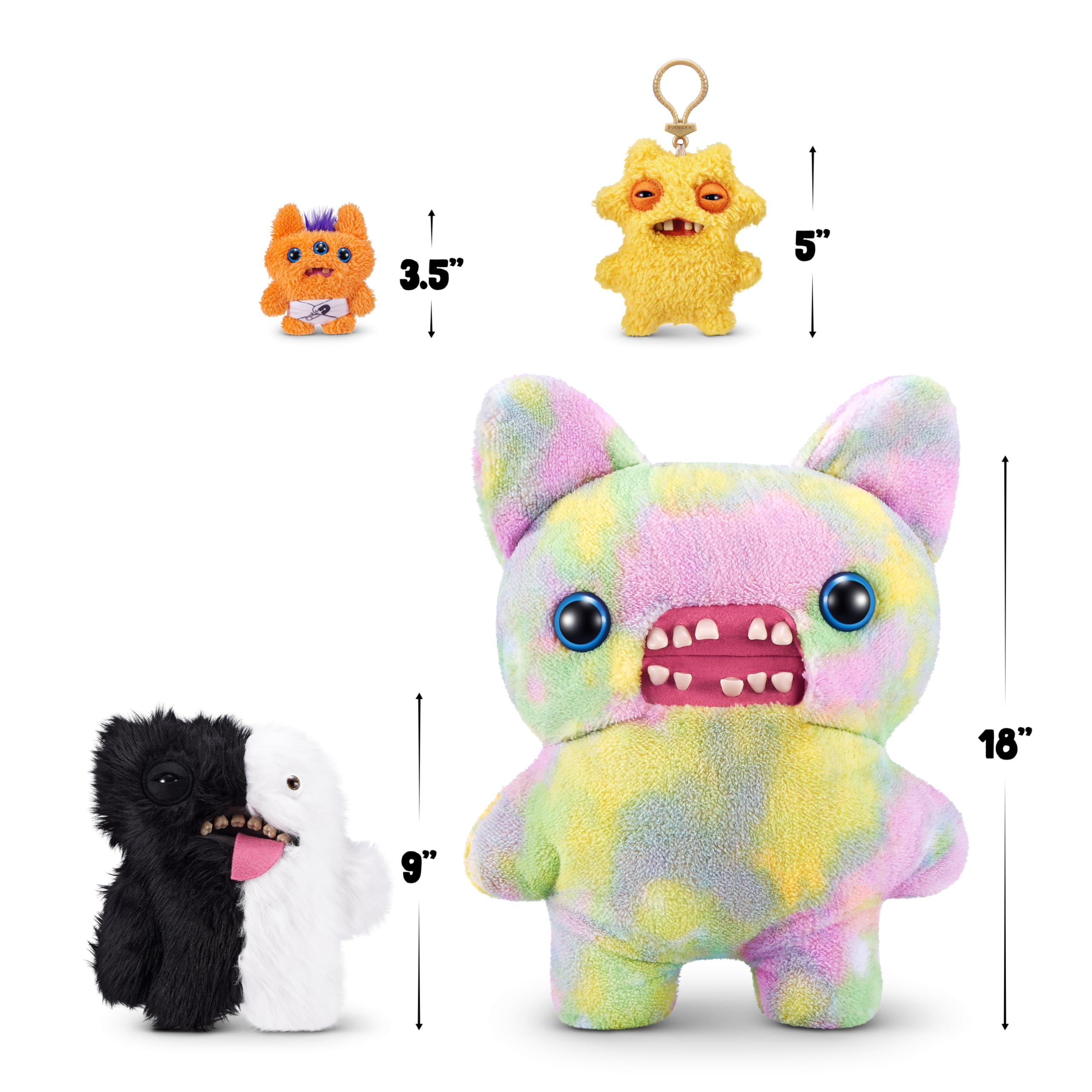 Fuggler Misfit Monsters 9-inch Series 1 - Funny Ugly Plush Toy with Human-Like Teeth 11