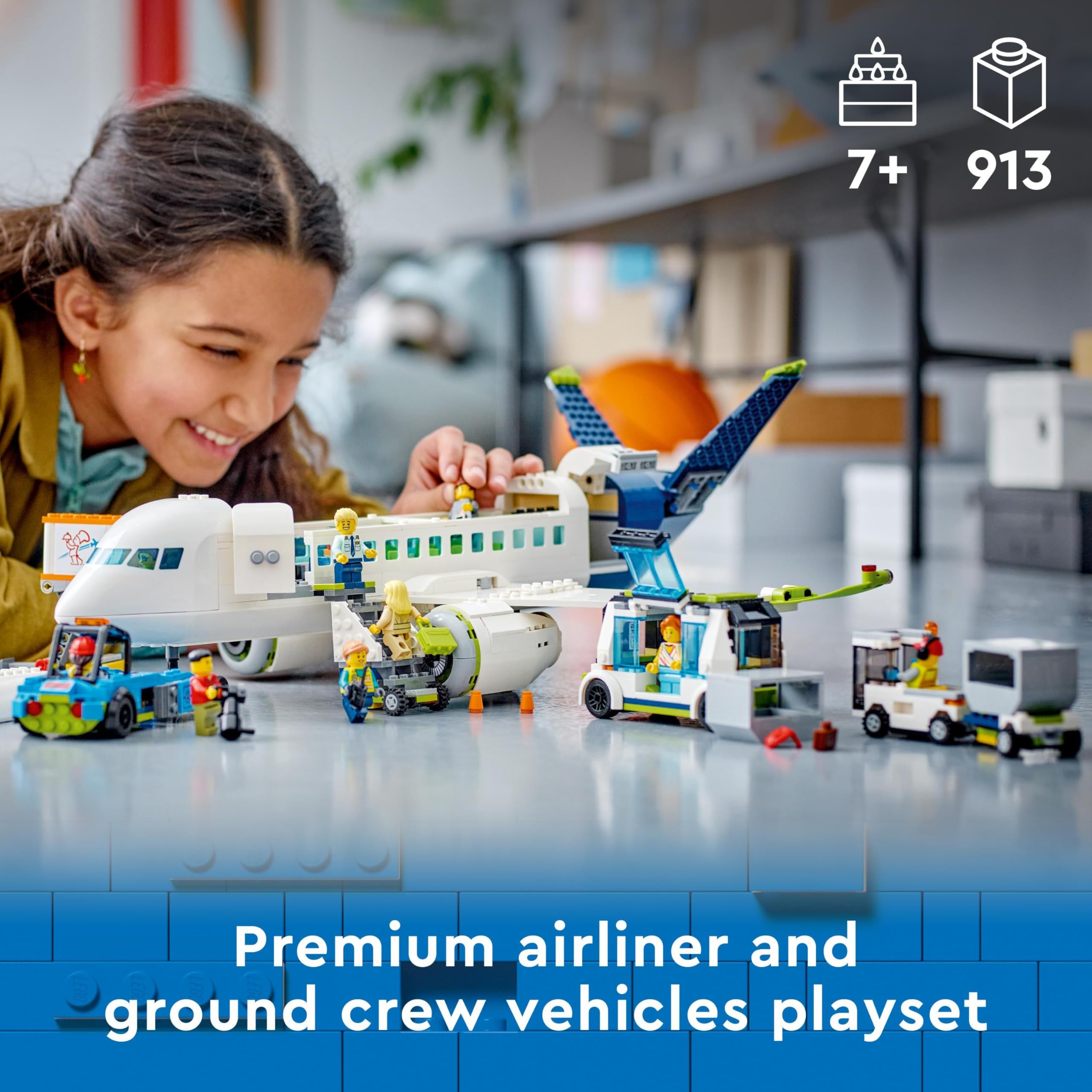 LEGO 60367 City Passenger Aeroplane Toy Building Set | Ages 7+ | Multicolor 3