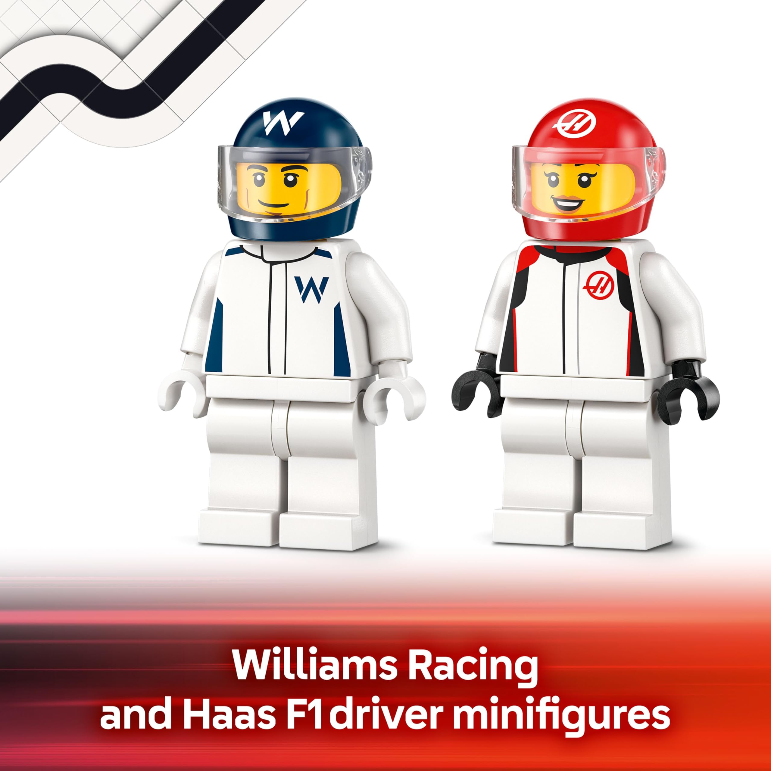 LEGO City 60464 F1 Williams Racing & Haas F1 Race Cars Building Set for Ages 4+ 6