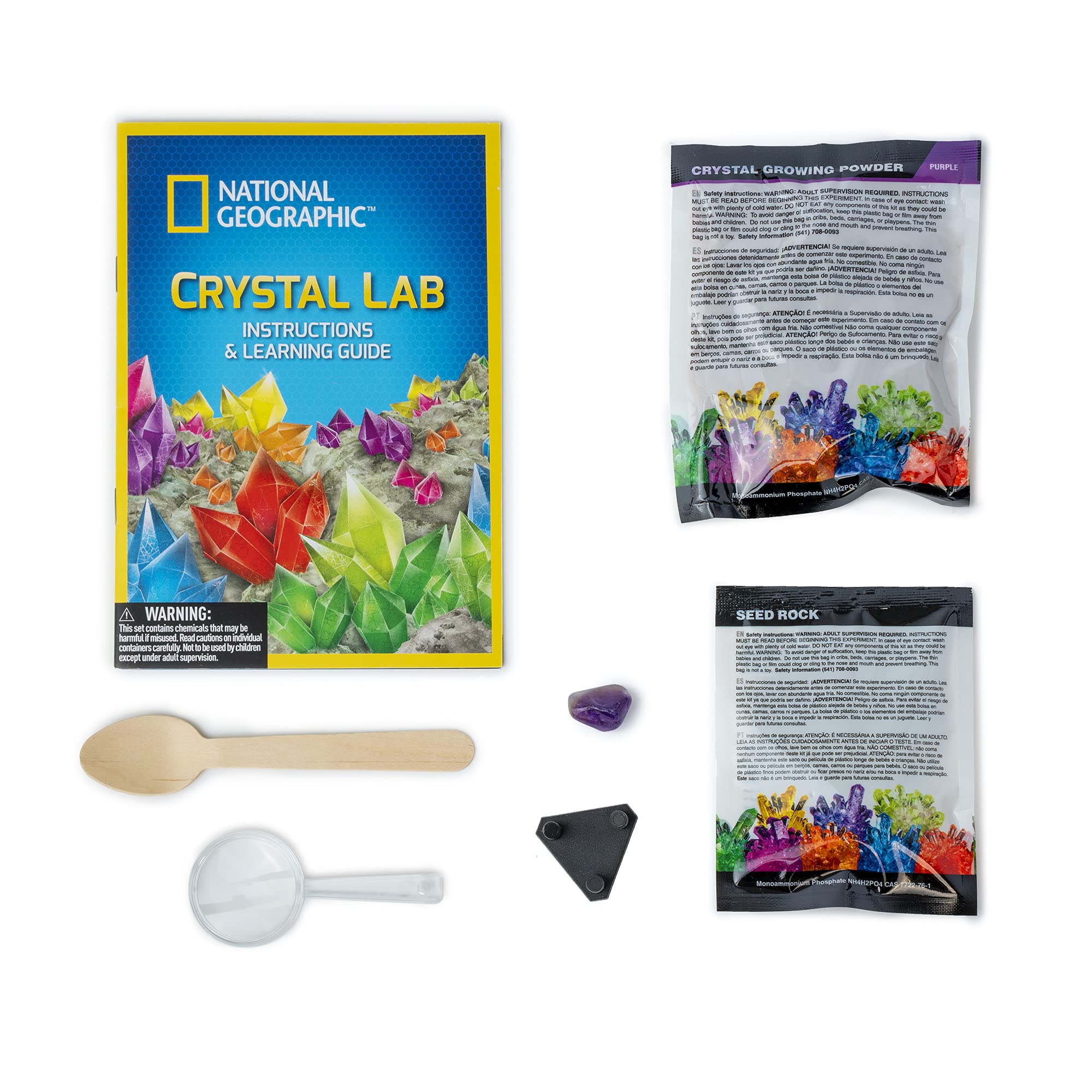 National Geographic Crystal Growing Kit - Educational Science Experiment for Kids 8+ 4