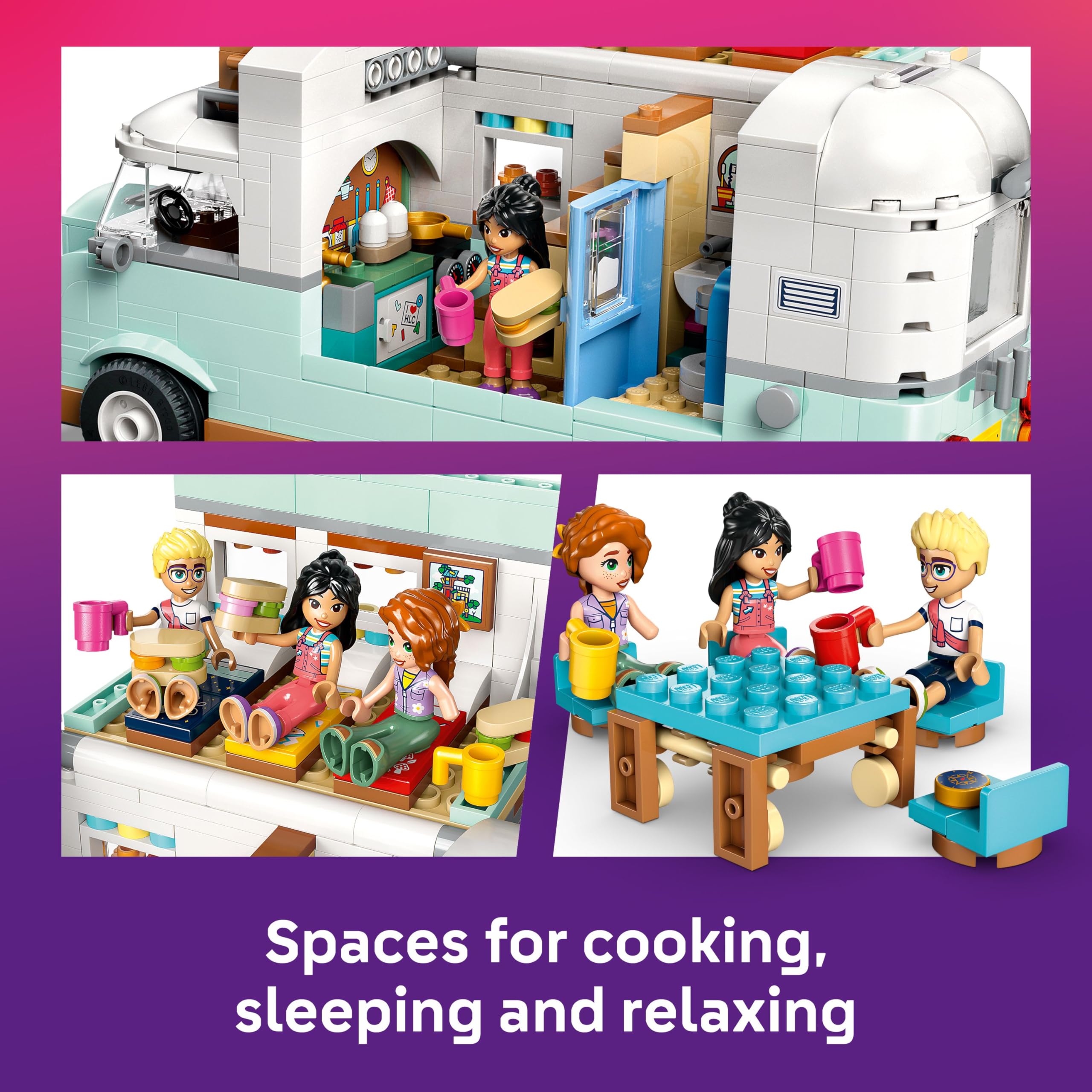 LEGO Friends Friendship Camper Van Adventure Set - Building Toy with Mini Dolls & Accessories for Ages 7+ 6