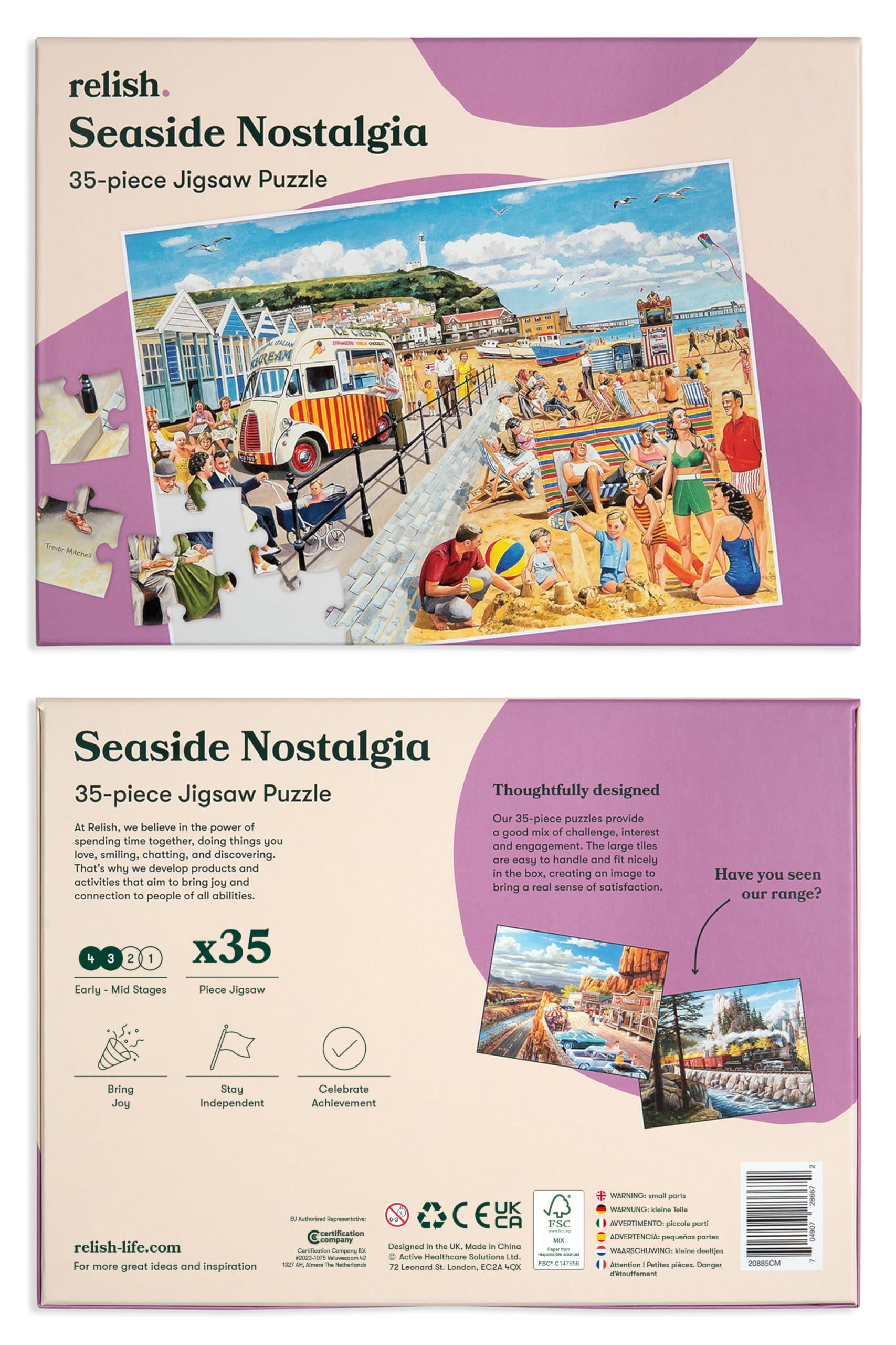 Relish Dementia Friendly Jigsaw Puzzle - Seaside Nostalgia | 35 Large Pieces 8