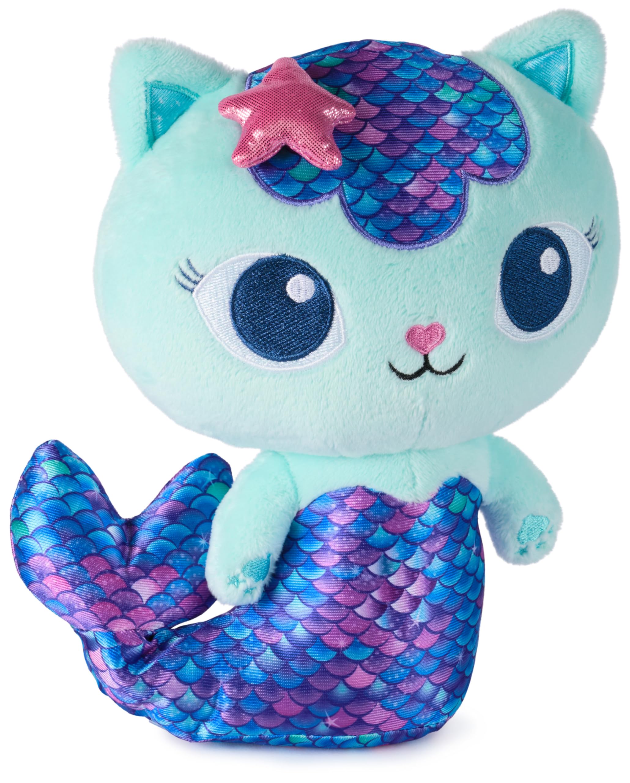 Gabby’s Dollhouse Fin-Tastic MerCat - 25cm Interactive Plush Toy for Kids