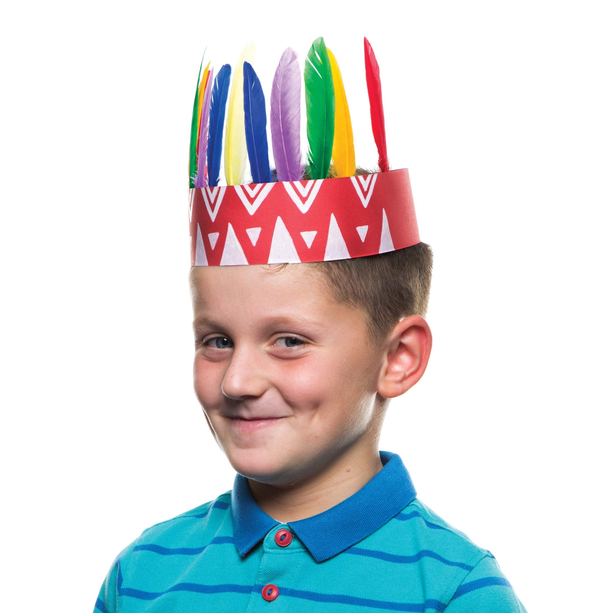 Baker Ross AR245 Mini Quill Feathers Value Pack – 80 Assorted Color Craft Feathers for Kids 4