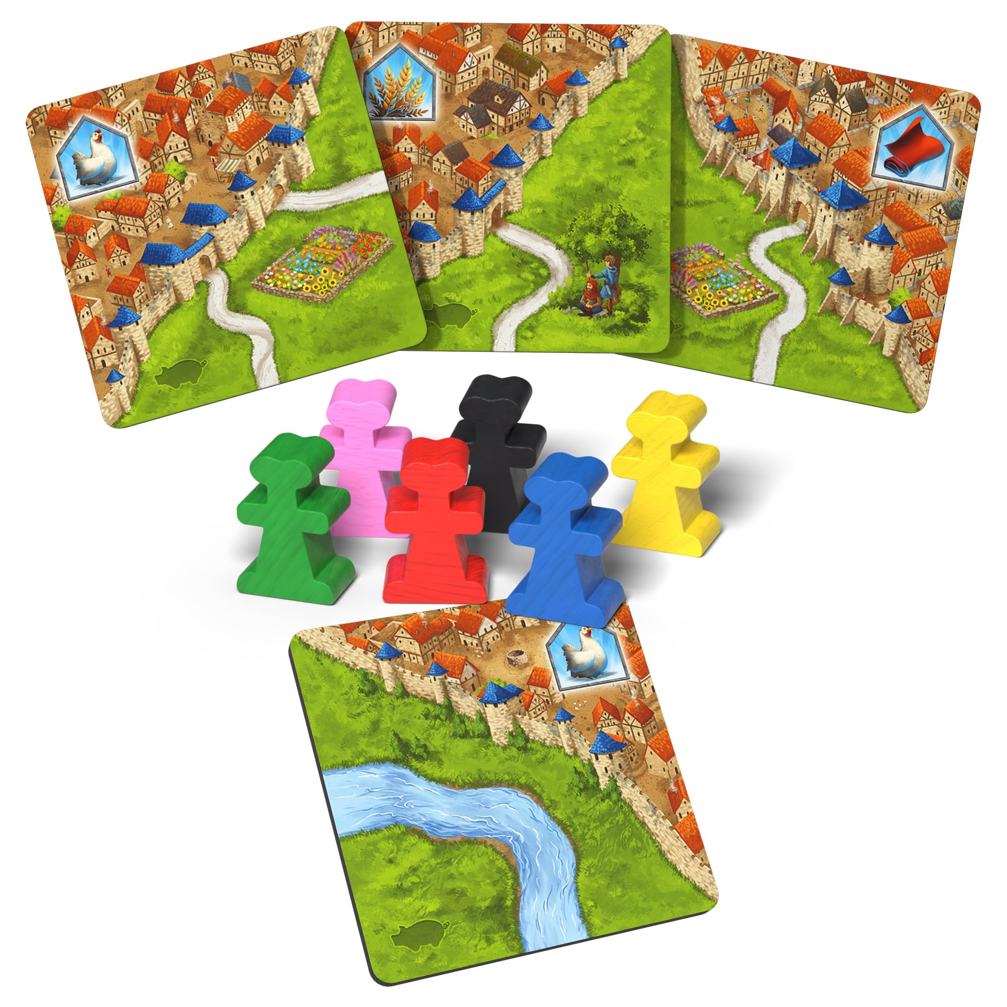 Hans im Glück Carcassonne: Traders & Builders Expansion 2 Refresh | Strategy Board Game | 5 Players