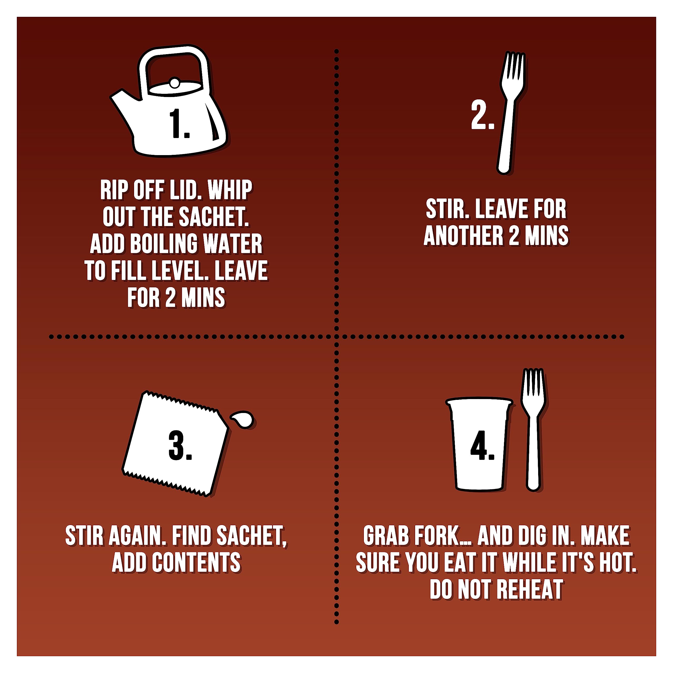 Pot Noodle Beef & Tomato Flavour King Pot – 12 x 114g Vegetarian Instant Noodles 15