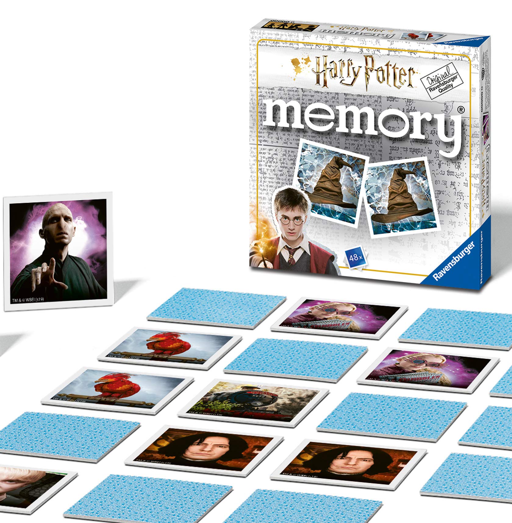 Ravensburger Harry Potter Mini Memory Game - Matching Picture Snap Pairs for Kids Age 3+ | 48 Cards