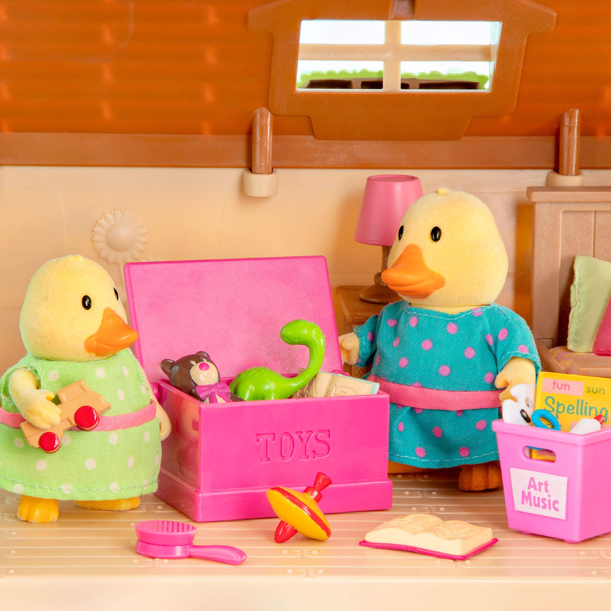 Li'l Woodzeez Quickquack Duck Family – 5pc Set with Miniature Figurines & Storybook – Imaginative Play for Kids 3+ 14