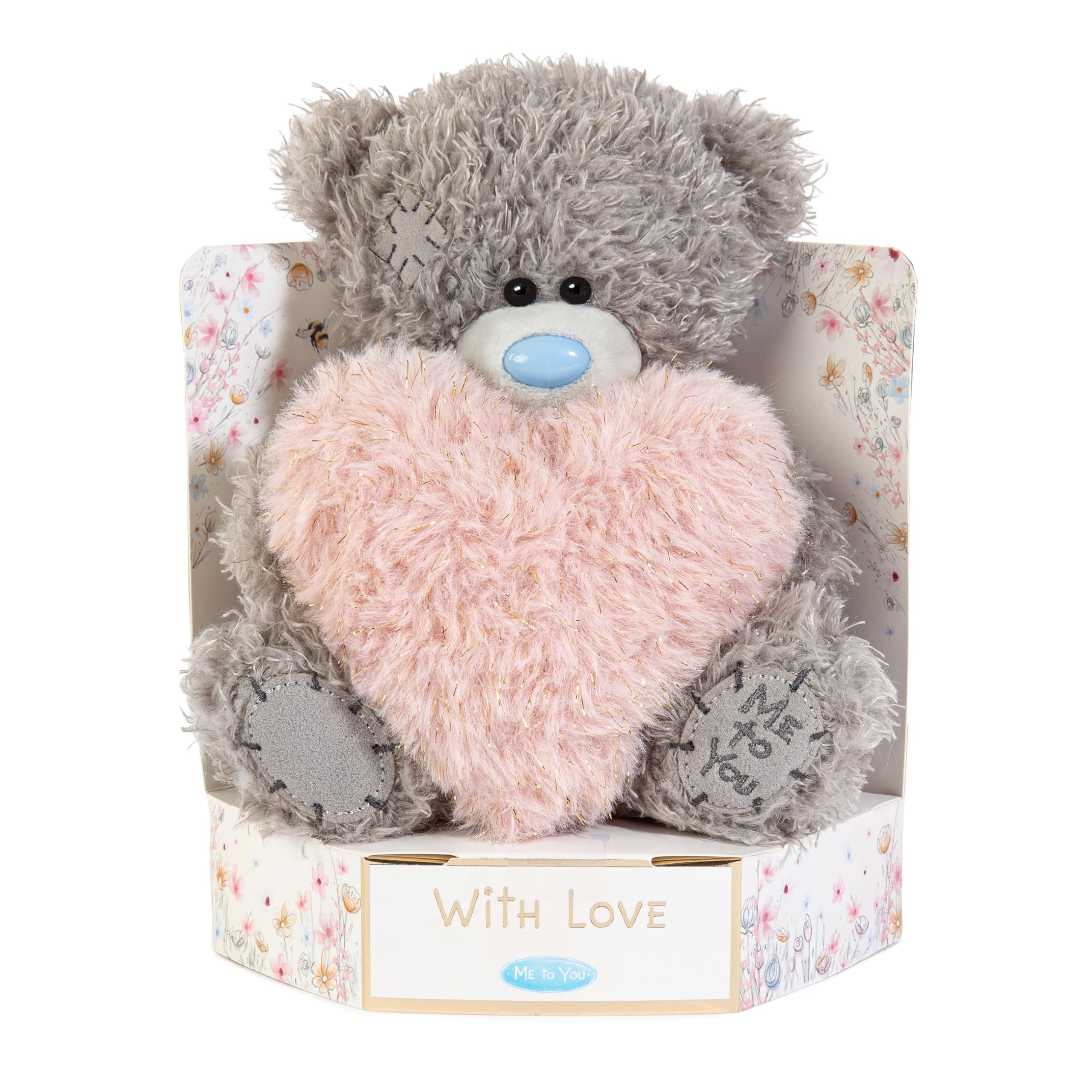 Me To You Bear Tatty Teddy Plush 15cm High 'With Love' Bear Holding Fluffy Heart