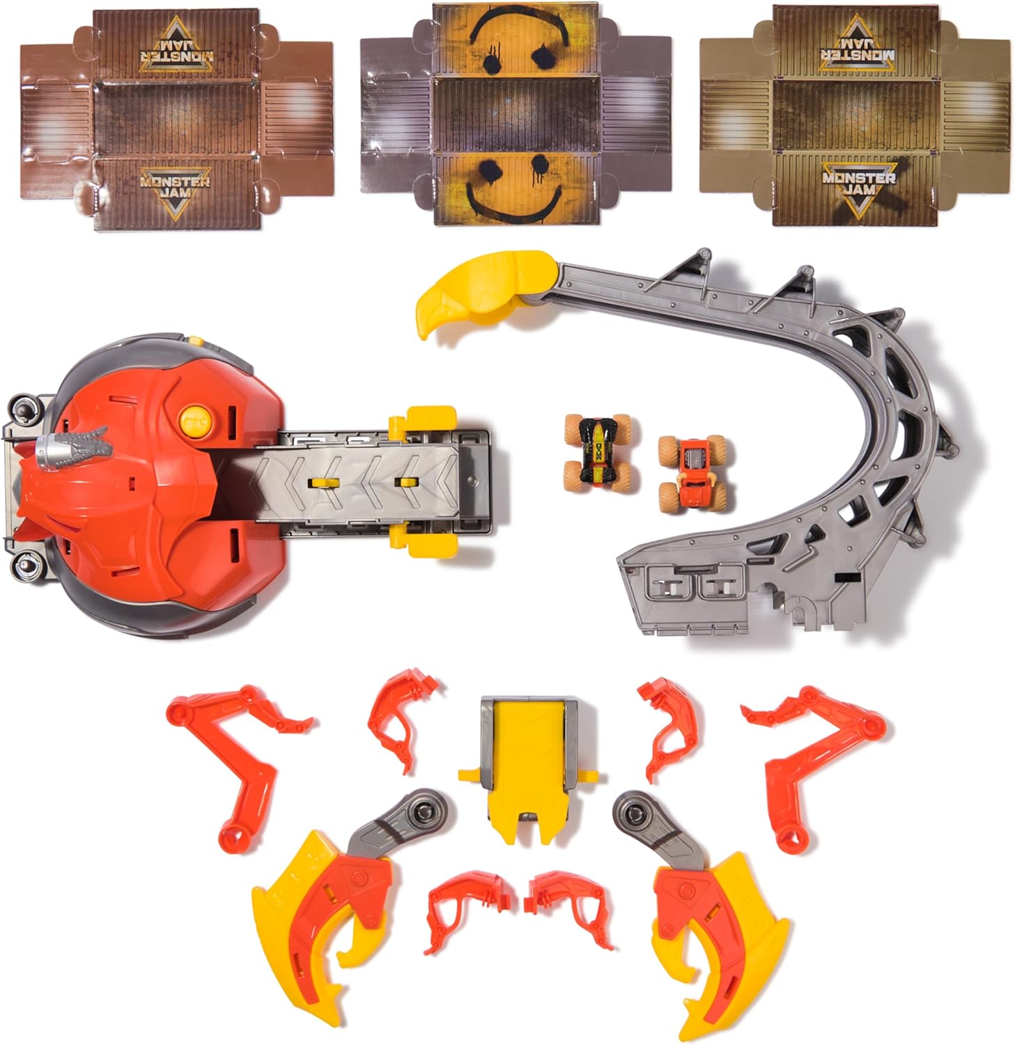 El Toro Loco Venom Velocity Scorpion Playset - 2-Speed Launcher with 2 Exclusive Mini Trucks 7