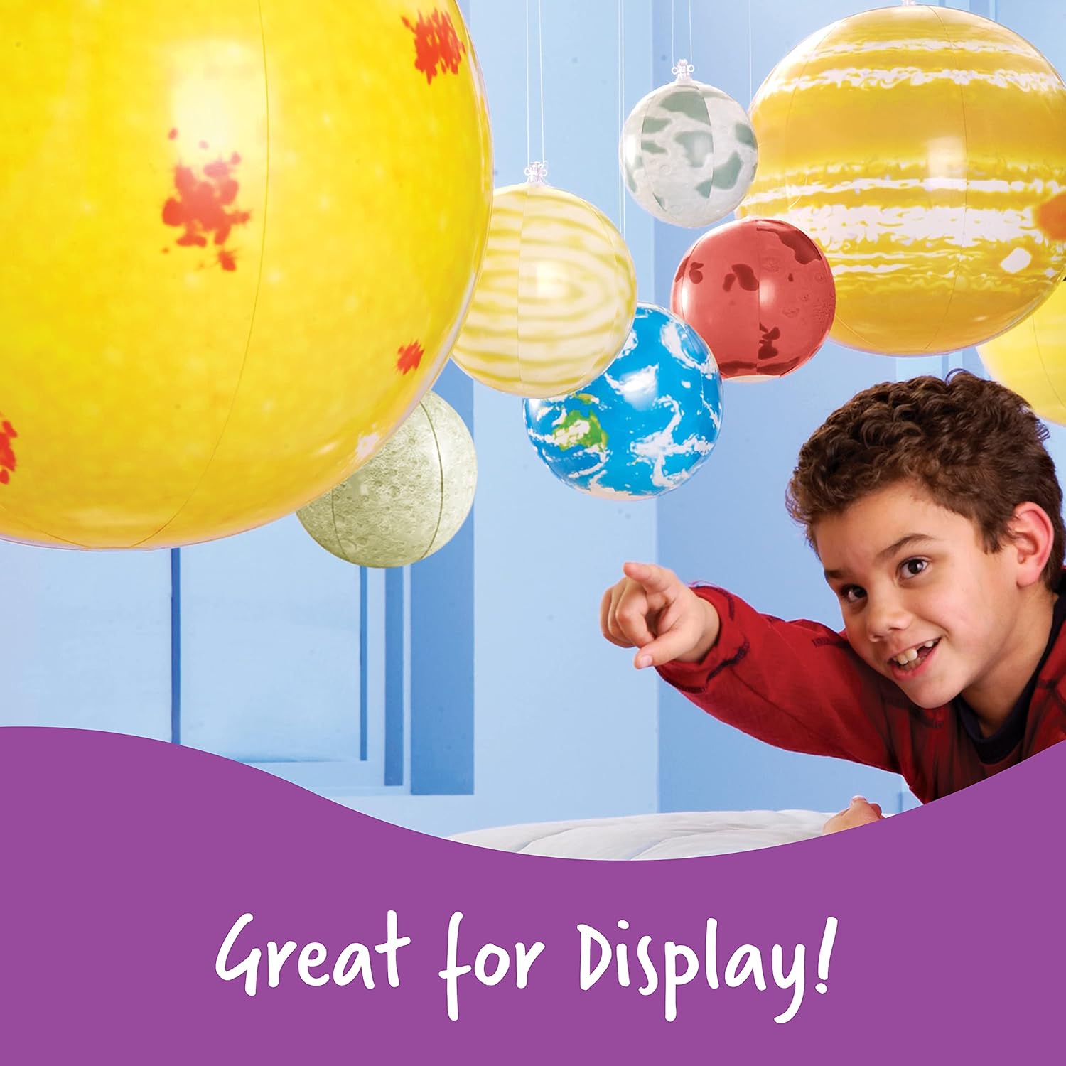 Learning Resources Inflatable Solar System Set - Educational Play for Ages 5-9 12