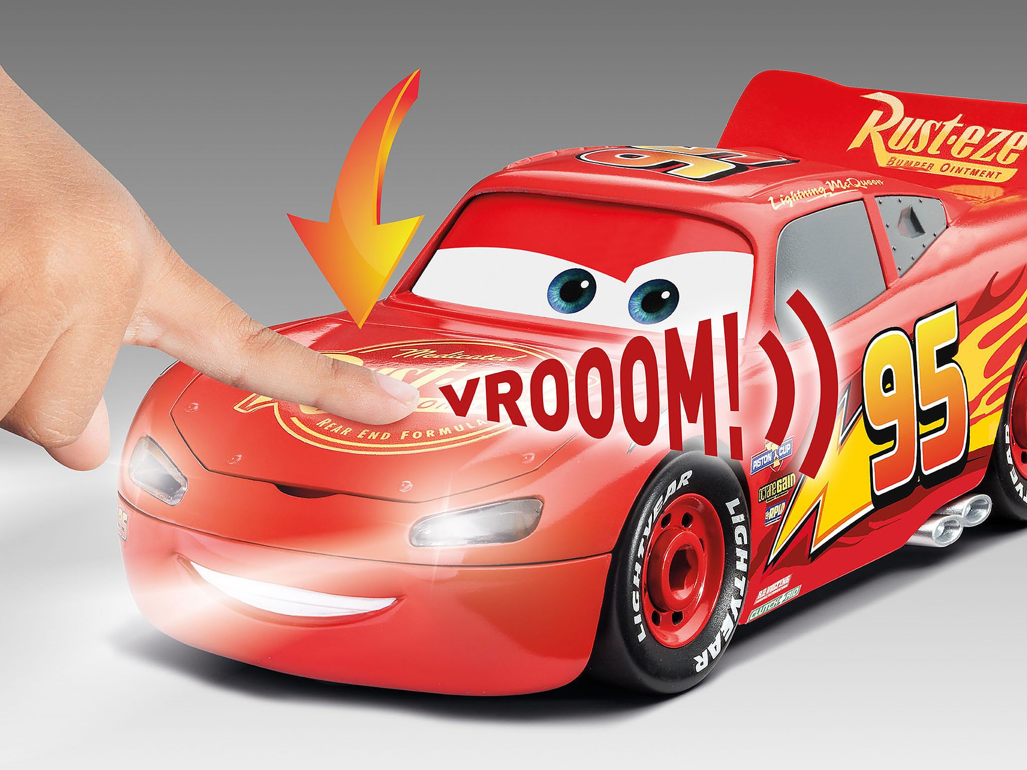 Revell Build & Play: Lightning McQueen Disney Cars - Interactive Building Kit with Lights & Sounds 6
