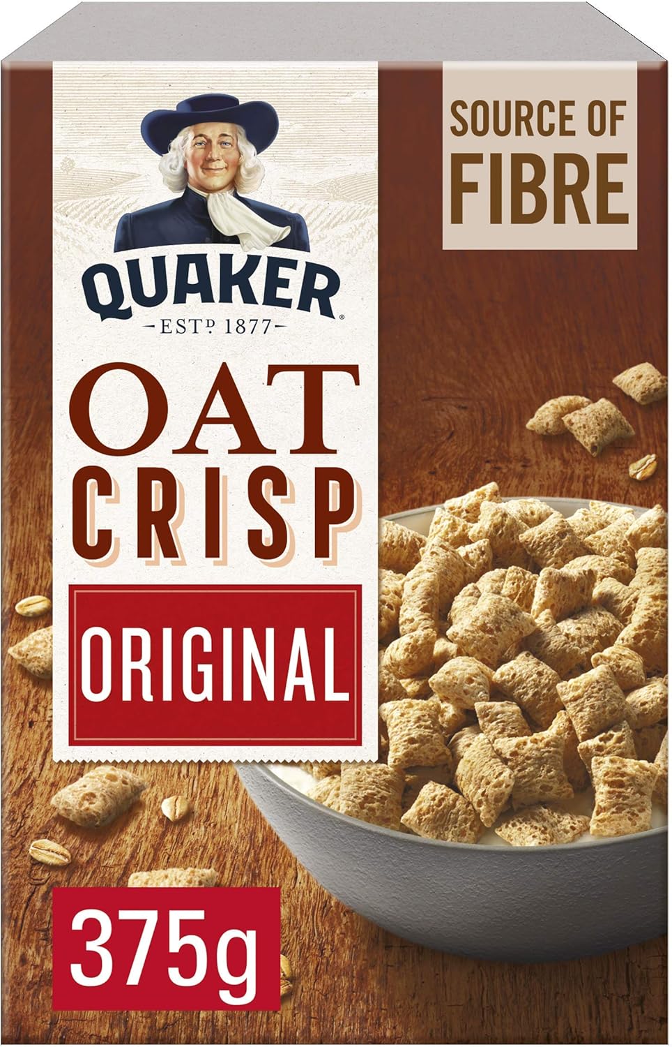 Quaker Oat Crisp Original Cereal, 375g
