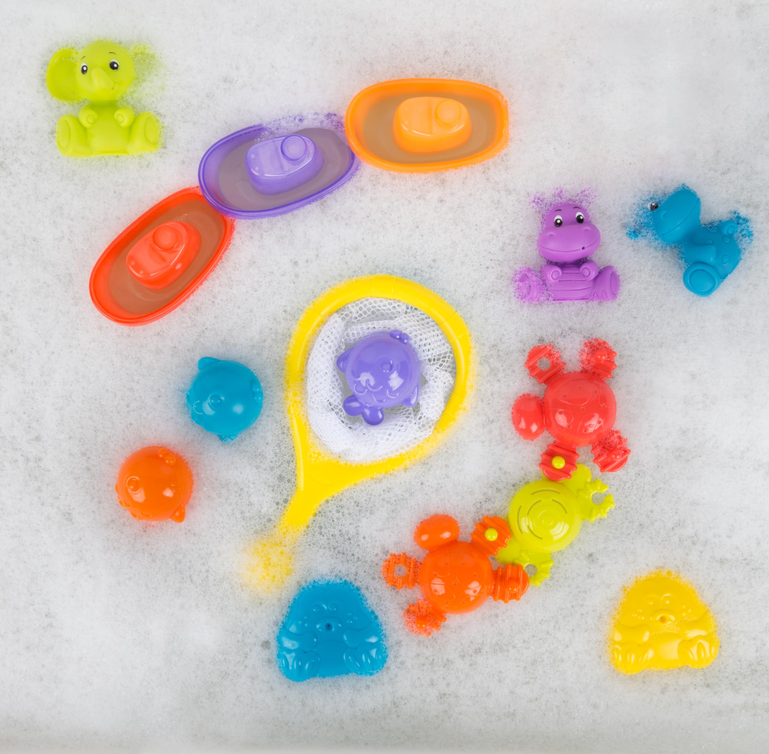 Playgro Splash & Explore Bath Time Activity Toys Gift Pack - 15-Piece for 6 Months+ 4