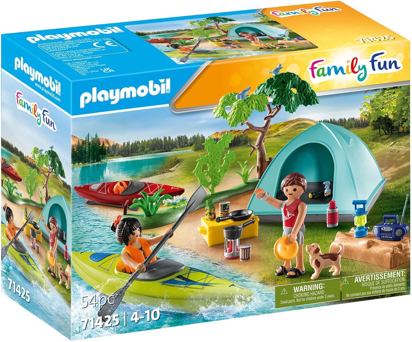 Playmobil 71425 Family Fun Campsite with Campfire - Outdoor Adventure Playset for Kids 4+ 3