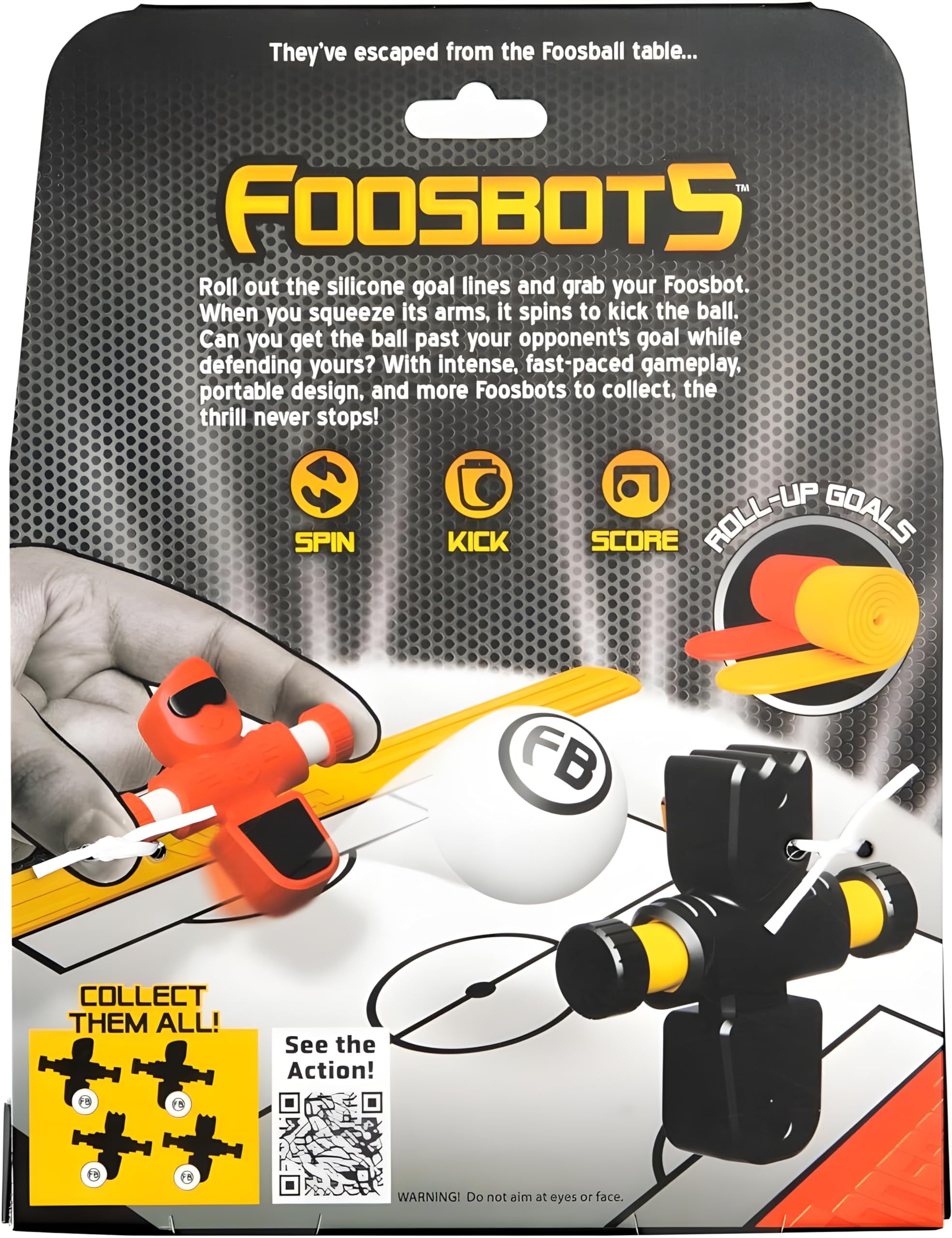 Fat Brain Toys Foosbots 2-Pack Tabletop Football Game 5