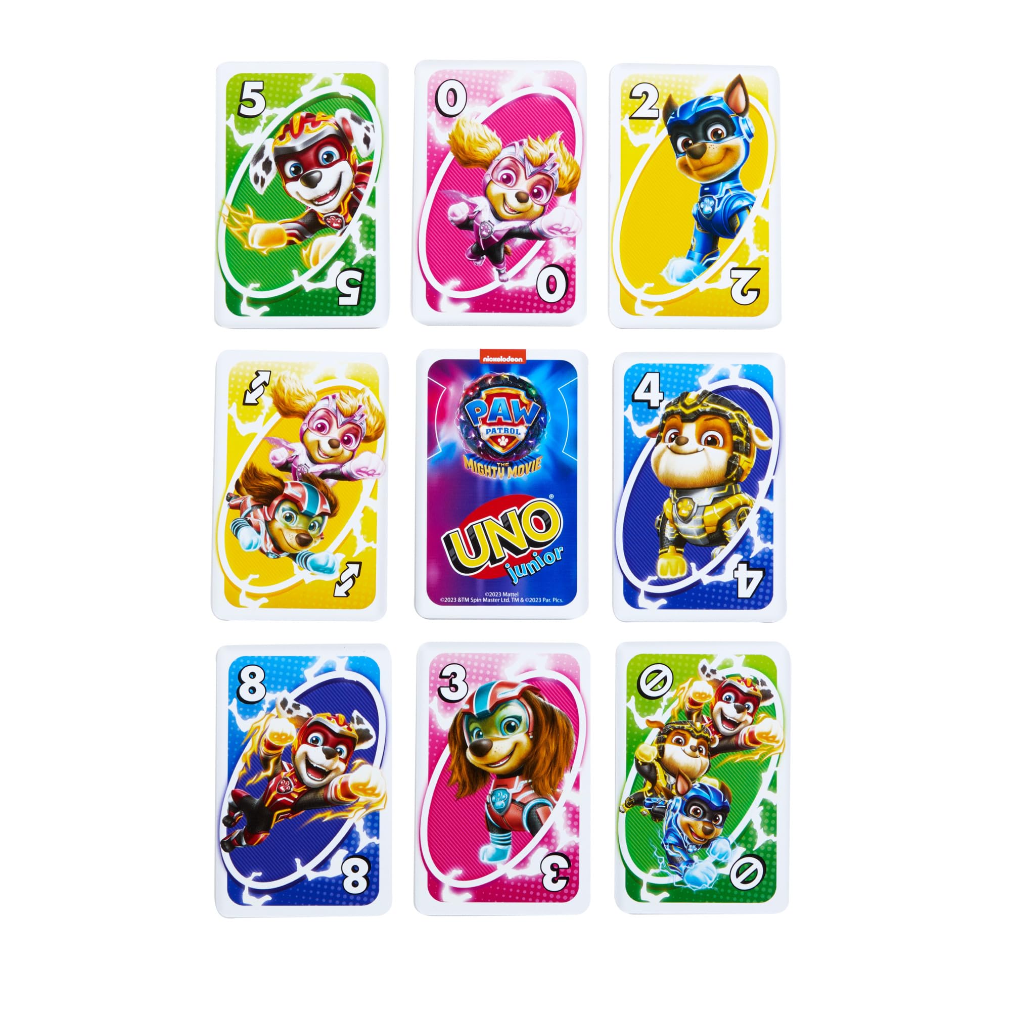 Mattel Games UNO Junior Paw Patrol: The Mighty Movie Kids Card Game 5