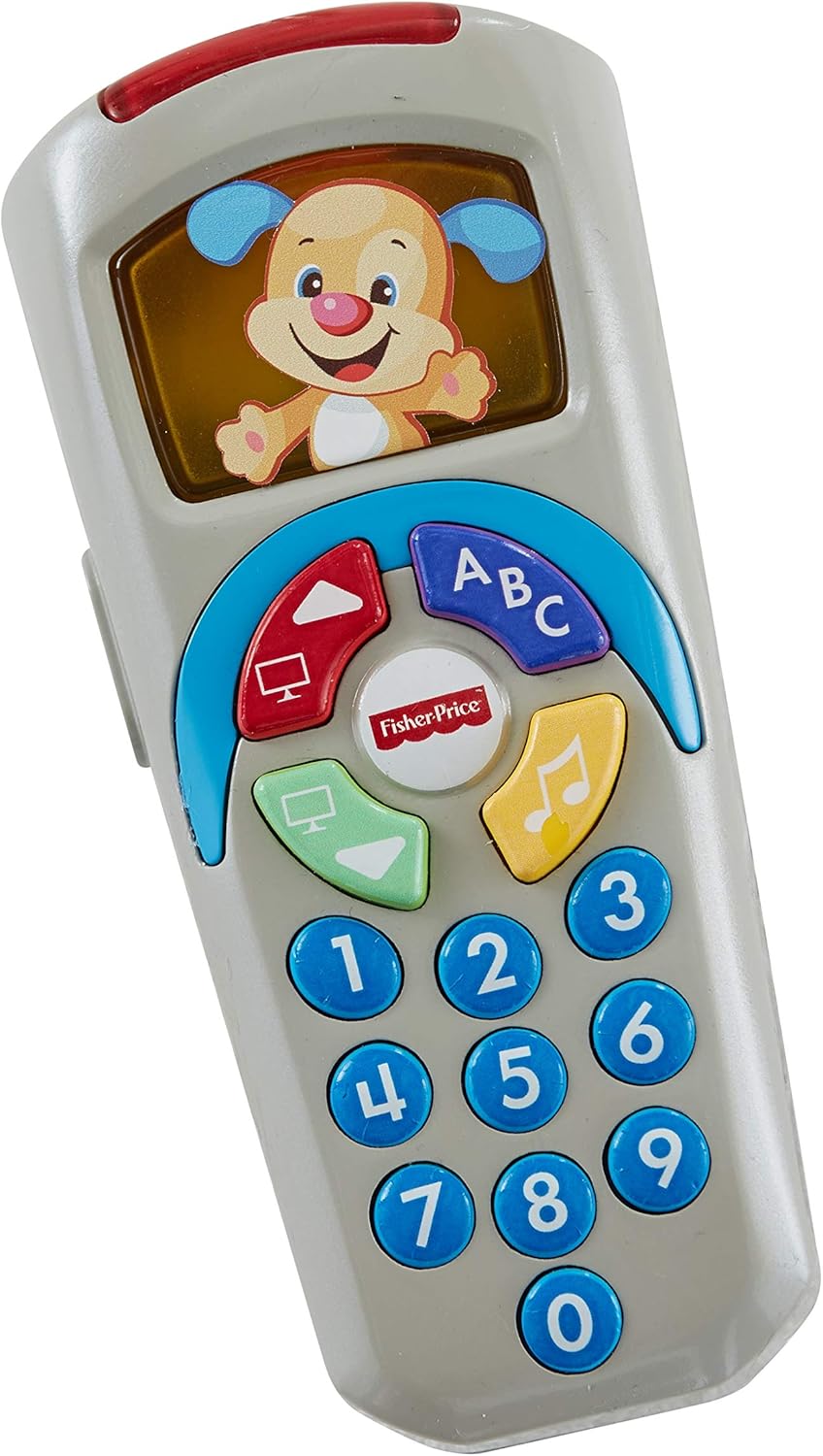 Fisher-Price Laugh & Learn Puppy's Remote - Educational Electronic Toy with Music & Lights, 6m+
