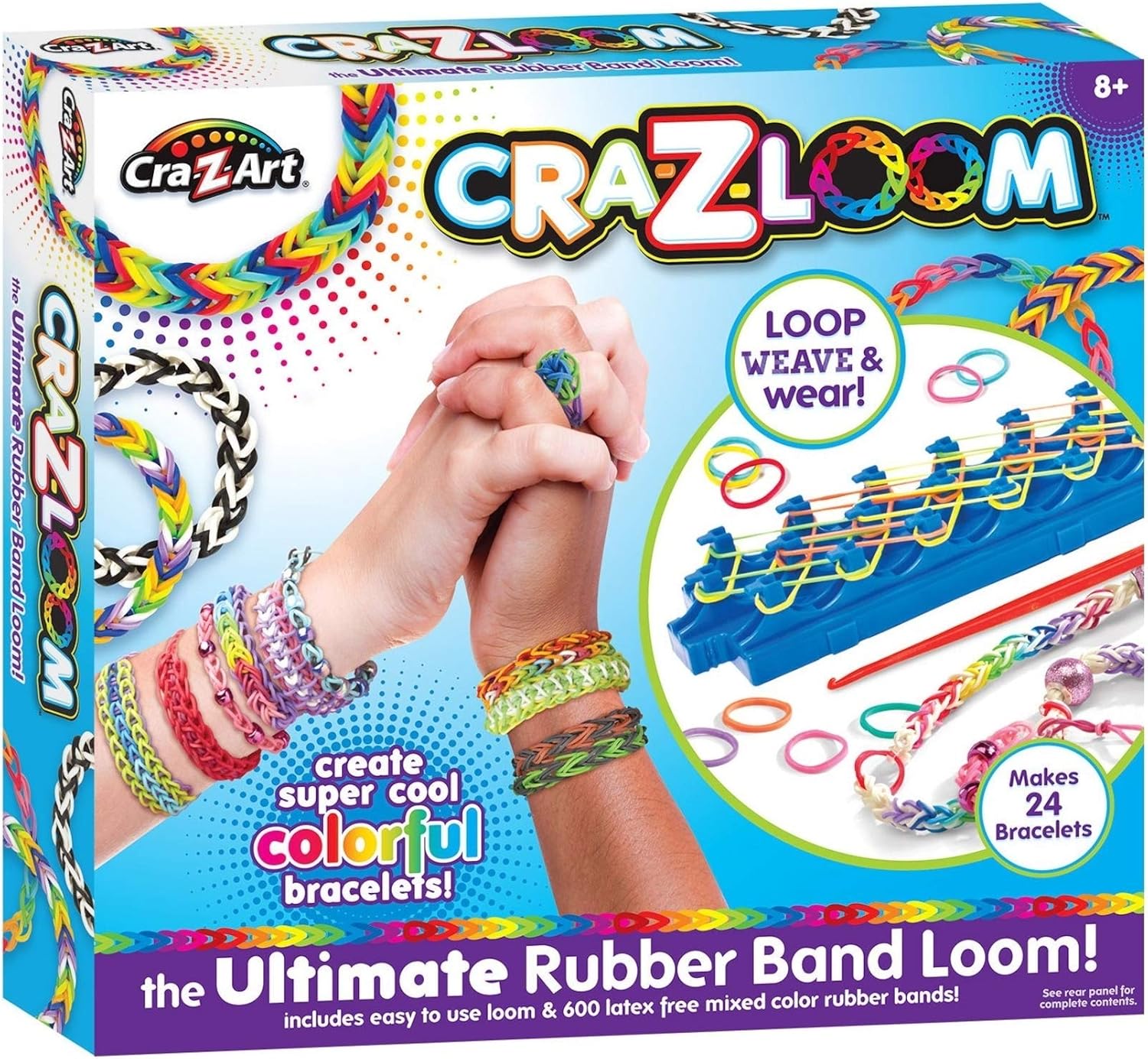 Cra-Z-Loom Ultimate Rubber Band Loom - 638-Piece Craft Kit for Ages 8+