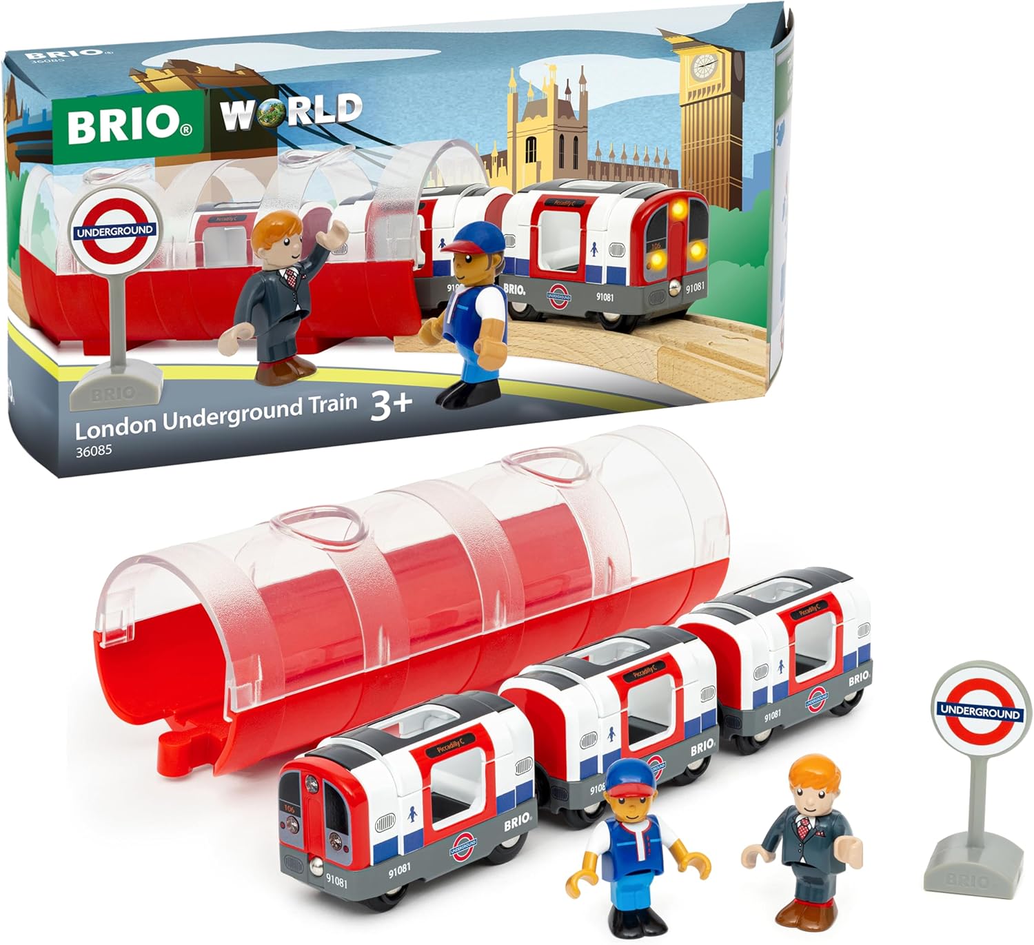BRIO London Underground Tube Train Set - Trains of the World Special Edition