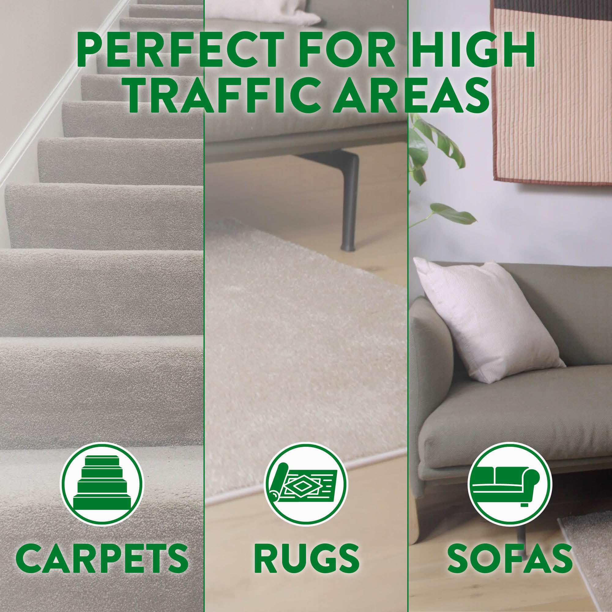 Zoflora Linen Fresh Carpet Freshener & Care Foam, 600ml - Carpet Cleaner with Deep Clean Action & Odor Elimination 6