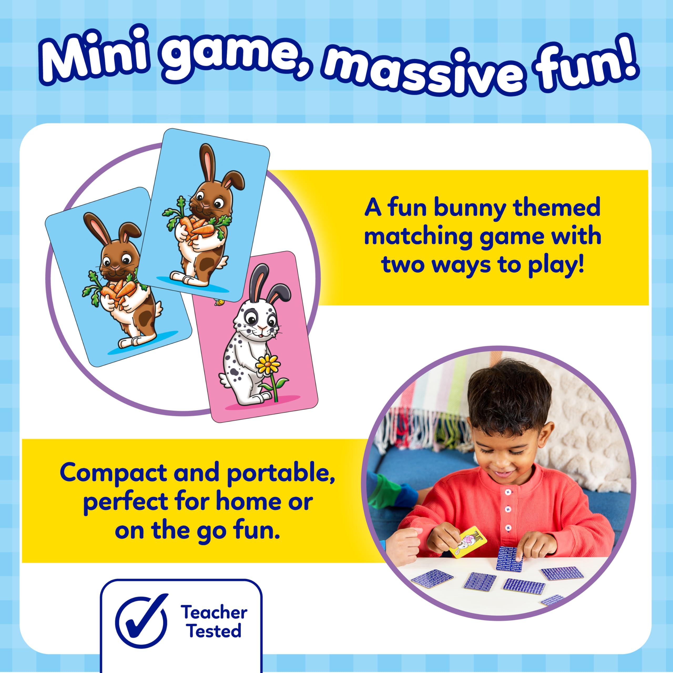 Orchard Toys Hot Cross Bunnies Snap and Pairs Mini Card Game for Kids 3