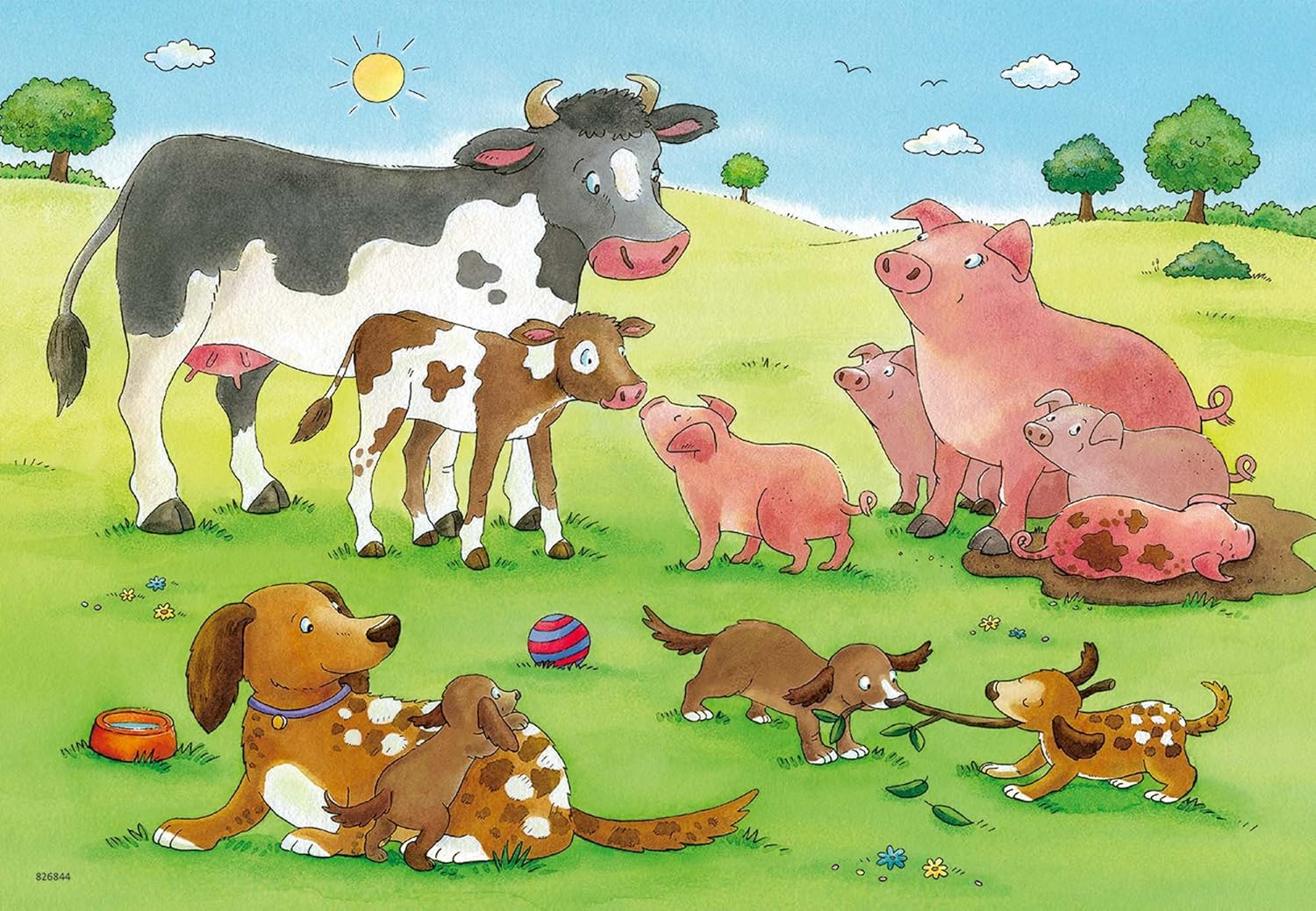 Ravensburger 07590 2x12-Piece Farm Animals Kids Puzzle - Educational Jigsaw for Children 3 Years and Up 7