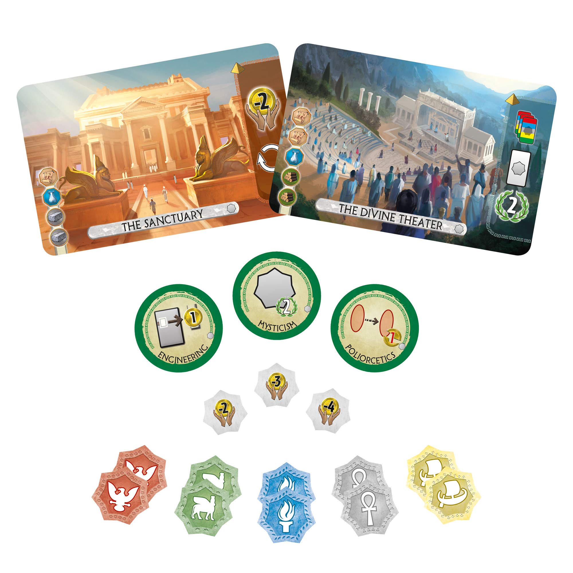 Repos Production 7 Wonders Duel Pantheon Erweiterungsbrettspiel 5