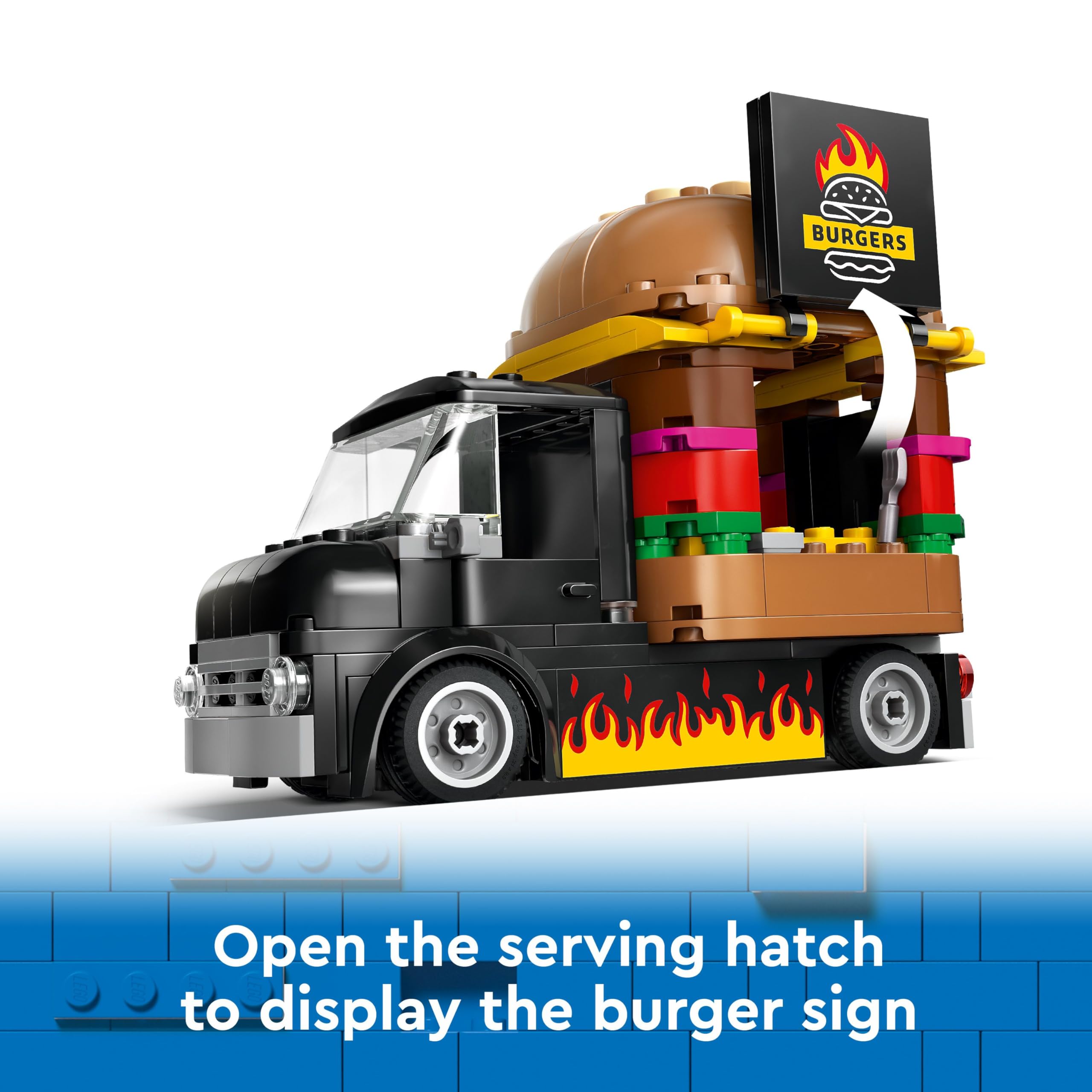 LEGO City Burger Van Building Set 60404 | Ages 5+ | Includes Food Truck & Minifigures 4
