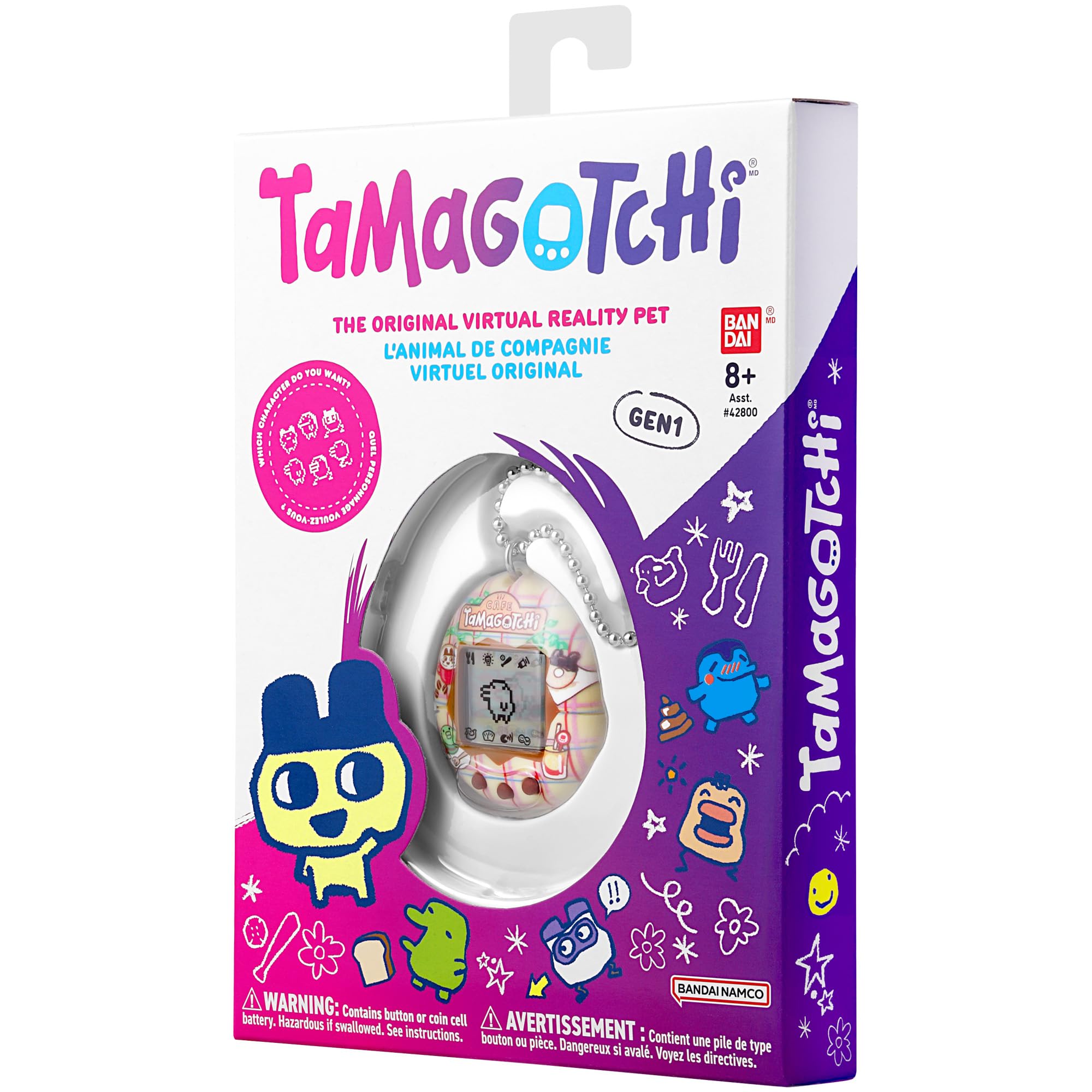 Tamagotchi Bandai Original Tama Café Digital Pet - Electronic Virtual Pet Toy for Kids 8+ 6