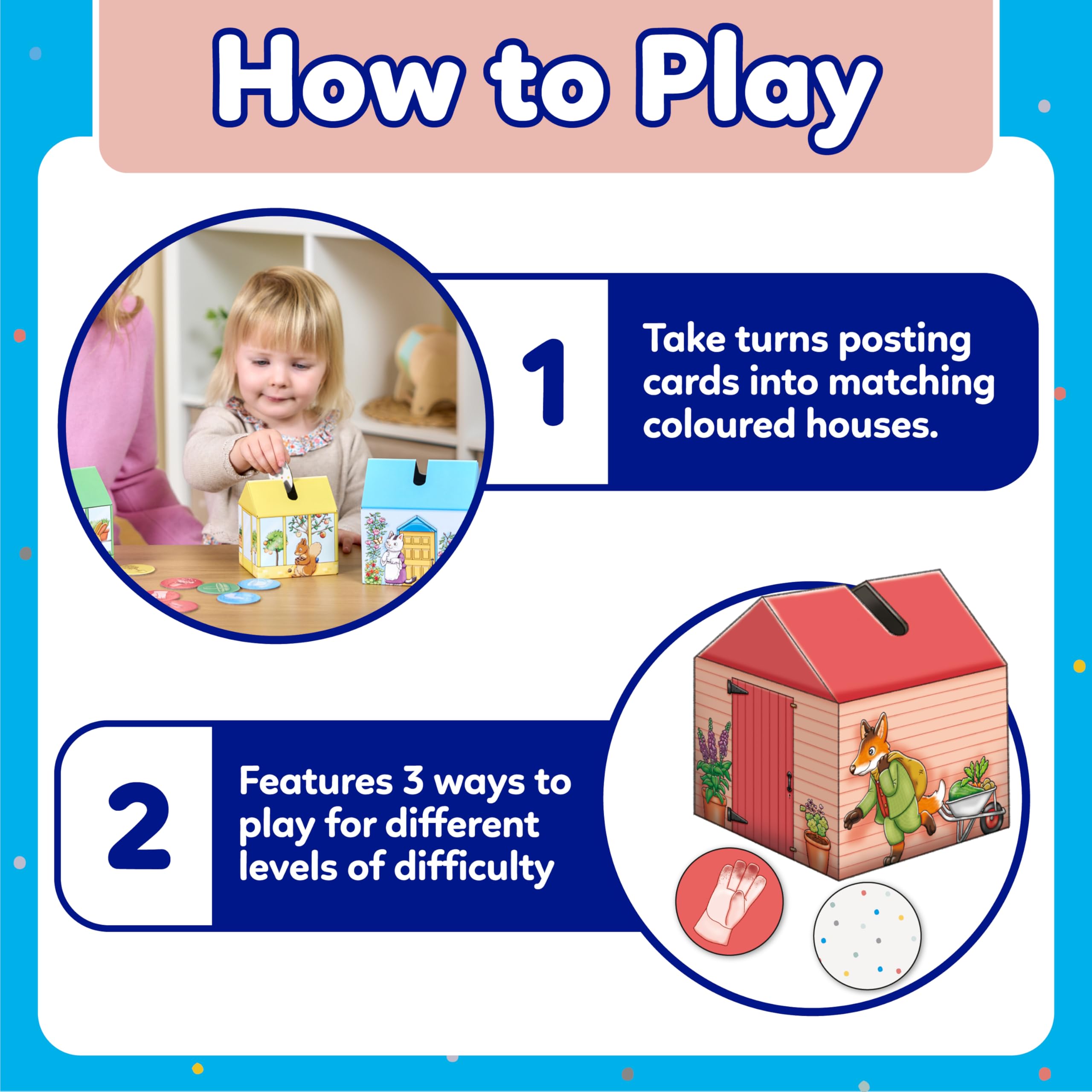 Orchard Toys Peter Rabbit Posting Game - 3D Matching & Colour Recognition Game for Toddlers 3