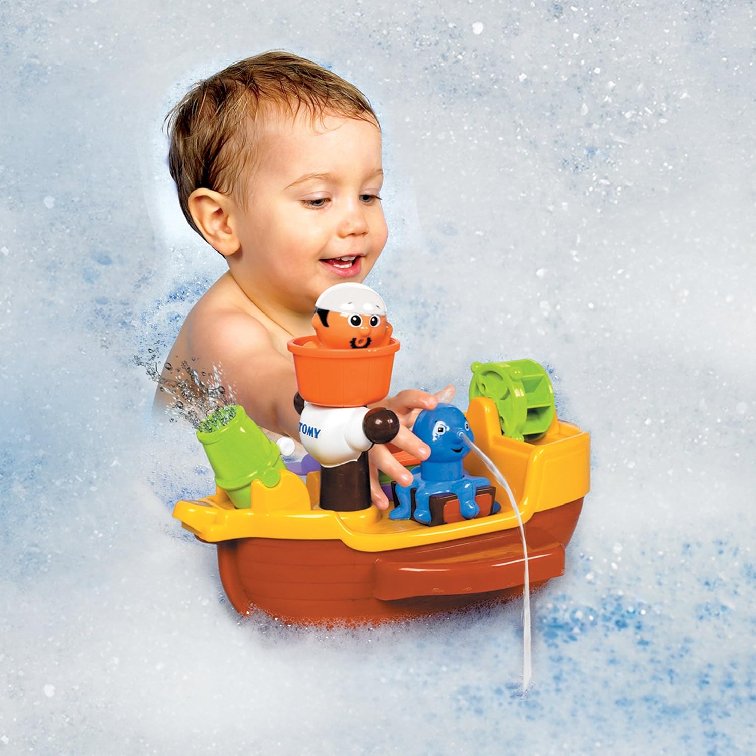 TOMY Toomies Pirate Bath Toy - Interactive Water Playset for Toddlers 18 Months+ 4