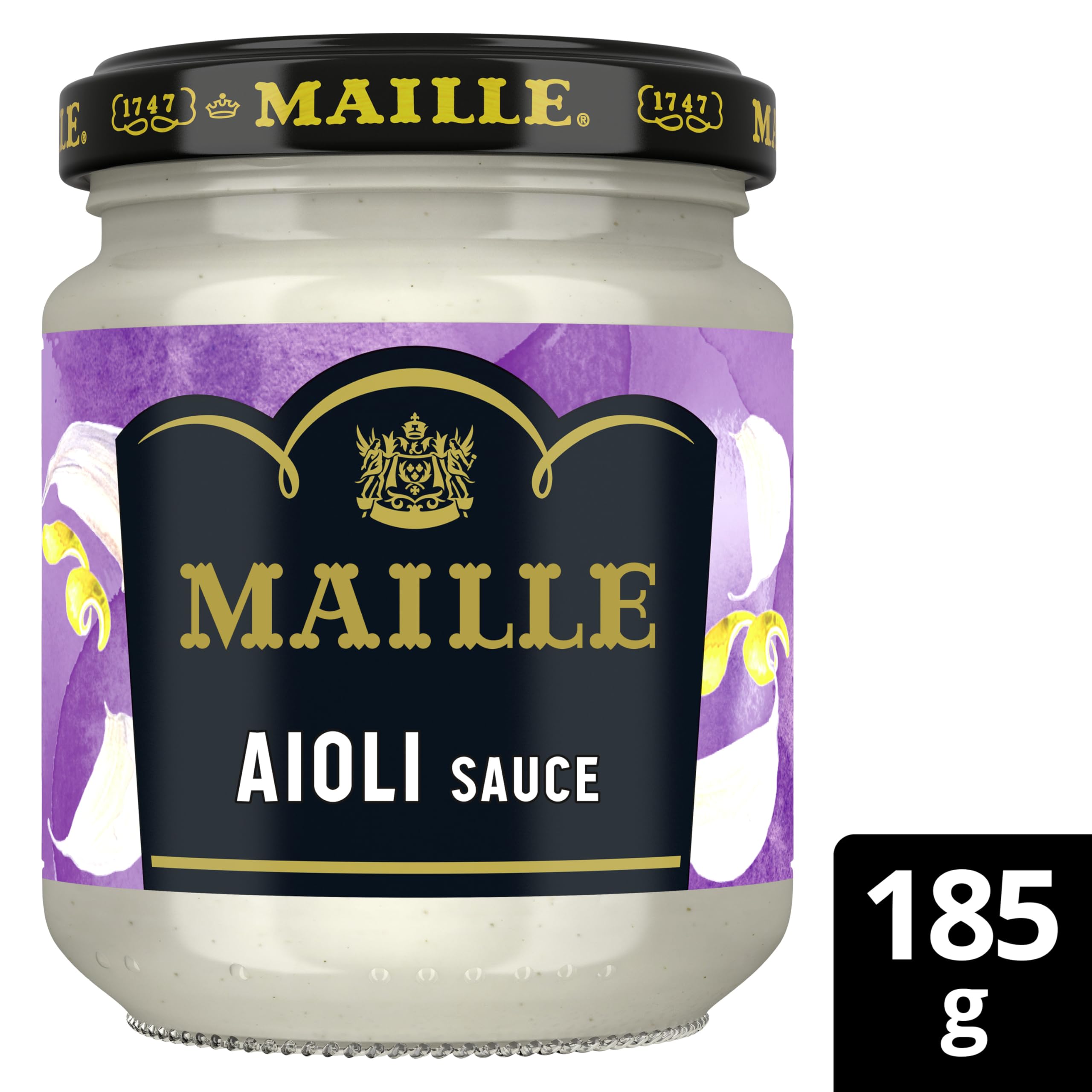 Maille Aioli Sauce mit Knoblauch, Zitronenschale &amp; schwarzem Pfeffer - Dip &amp; Kochsauce 3