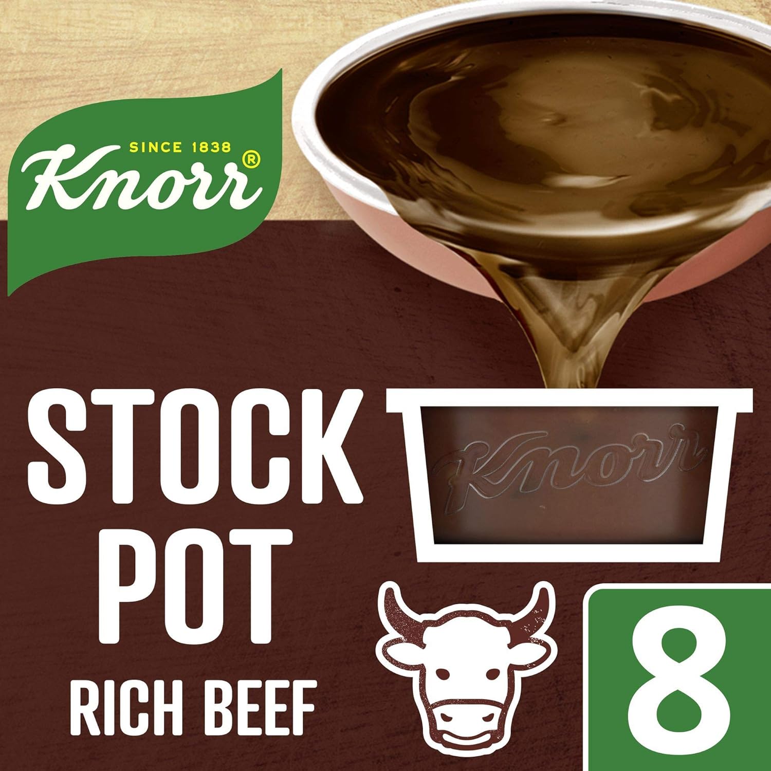 Knorr Rich Beef Gluten-Free Stock Pots - 8 x 28g 5