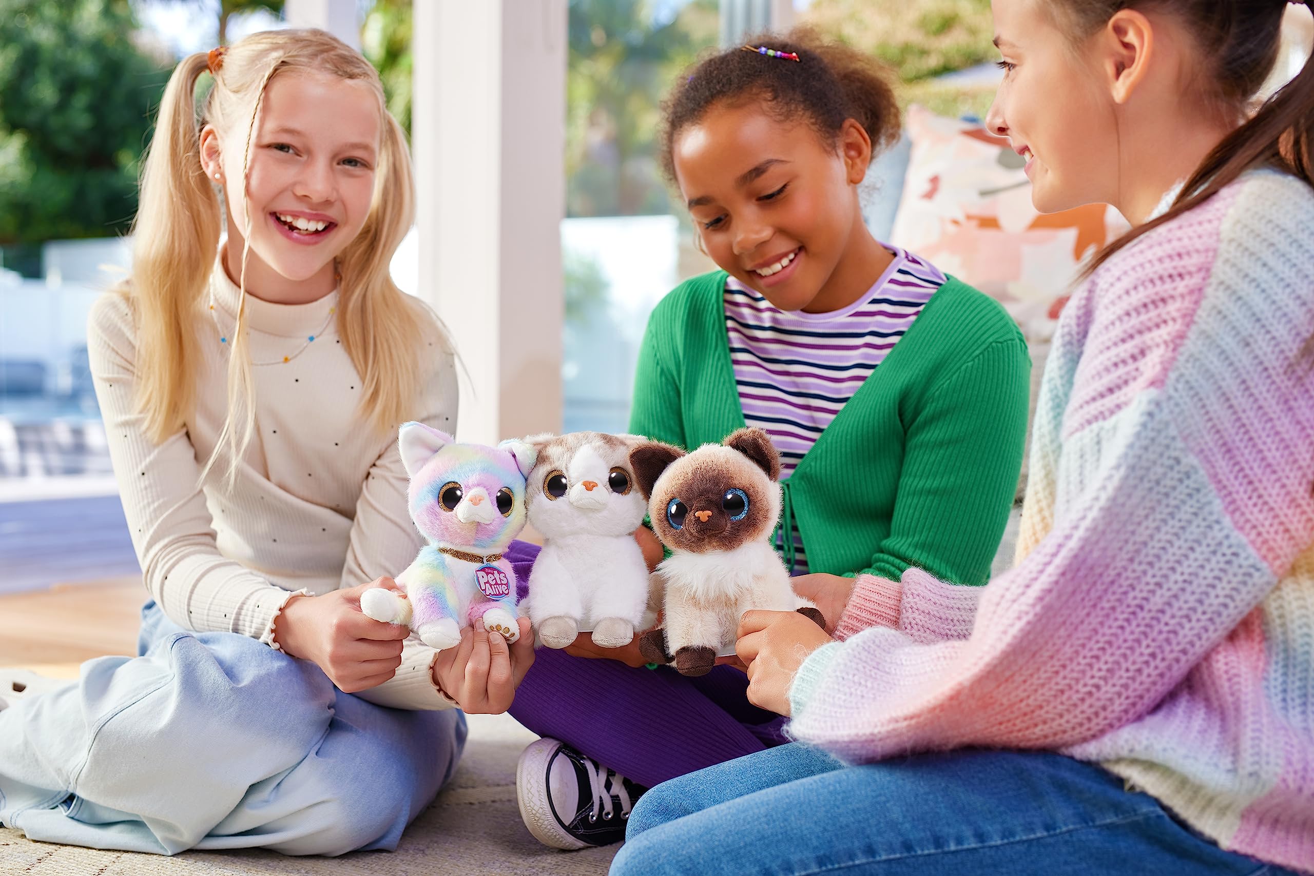 Pets Alive Smitten Kitten Lucky - Interactive Electronic Plush Toy with 10 Real Kitten Sounds, Ages 3+ 4