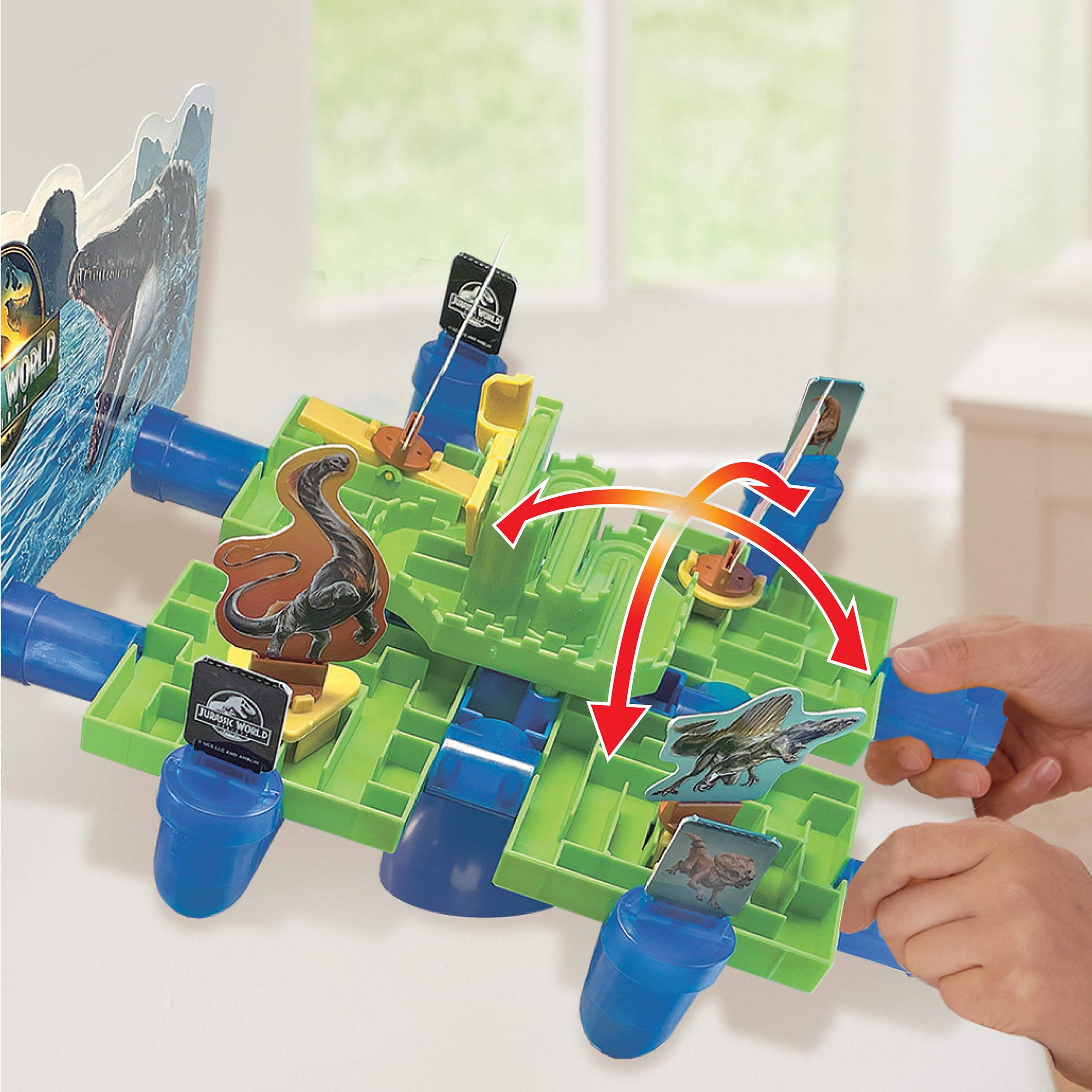 EPOCH Games Jurassic World Rebirth Maze Challenge 7566 4
