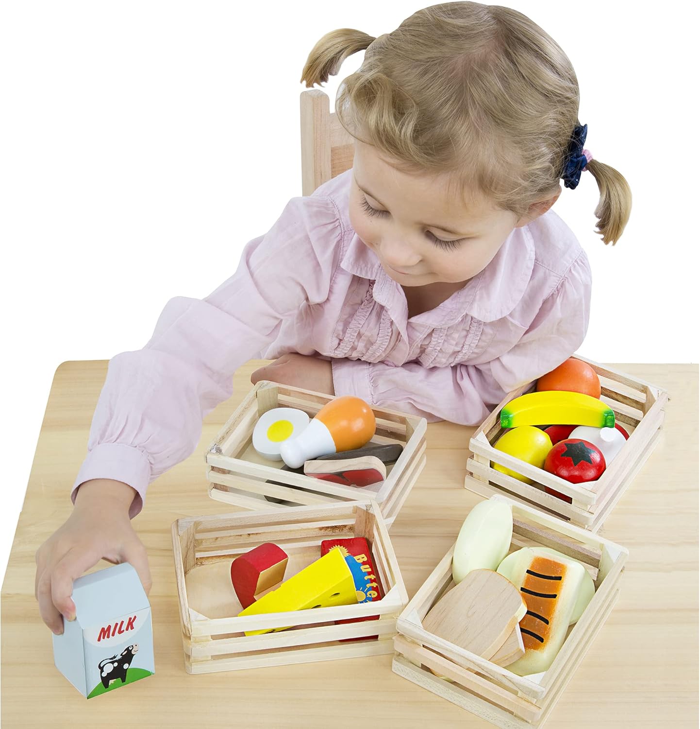 Melissa & Doug Food Groups Wooden Play Food Set - Pretend Play & Educational Toy for Ages 3+ 7