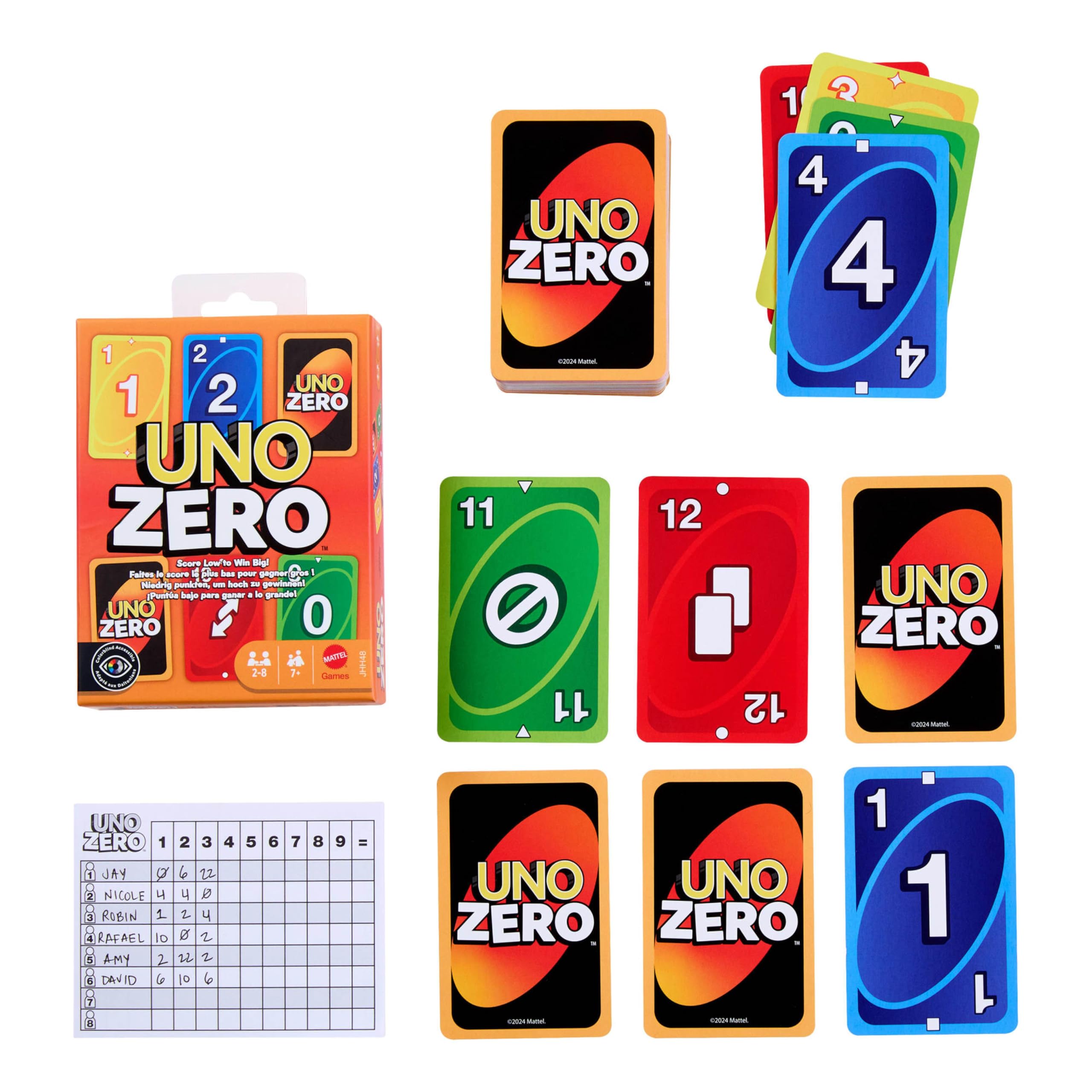 Mattel Games UNO Zero Card Game in Storage & Travel Tin 4