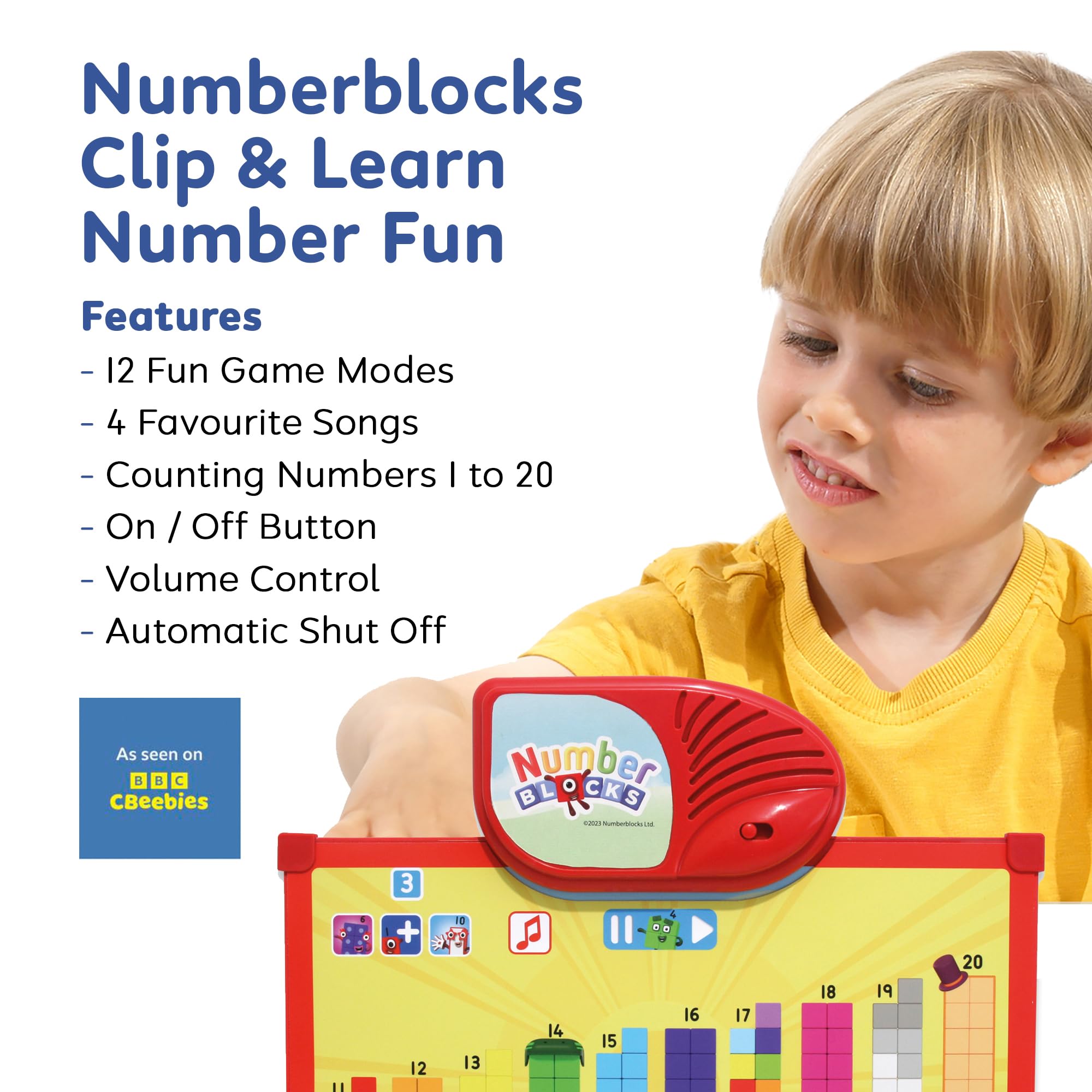 Numberblocks Clip & Learn Number Fun Toy - Educational Electronic Learning Game for Ages 18 Months+ 15