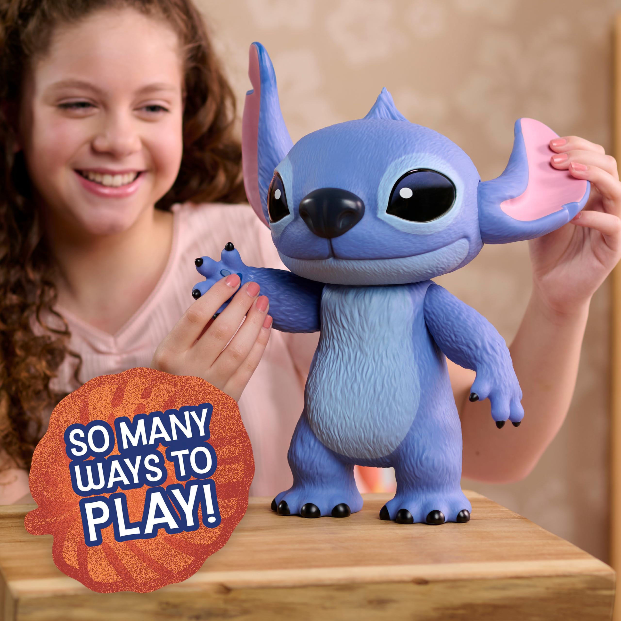 Disney Stitch Live-Action 35.6 cm Vinyl Action Figure - Poseable Stitch Toy for Kids 6